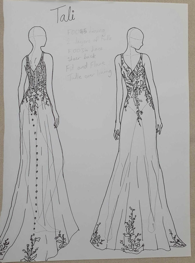 Tailored Lace Mermaid Wedding Dress
