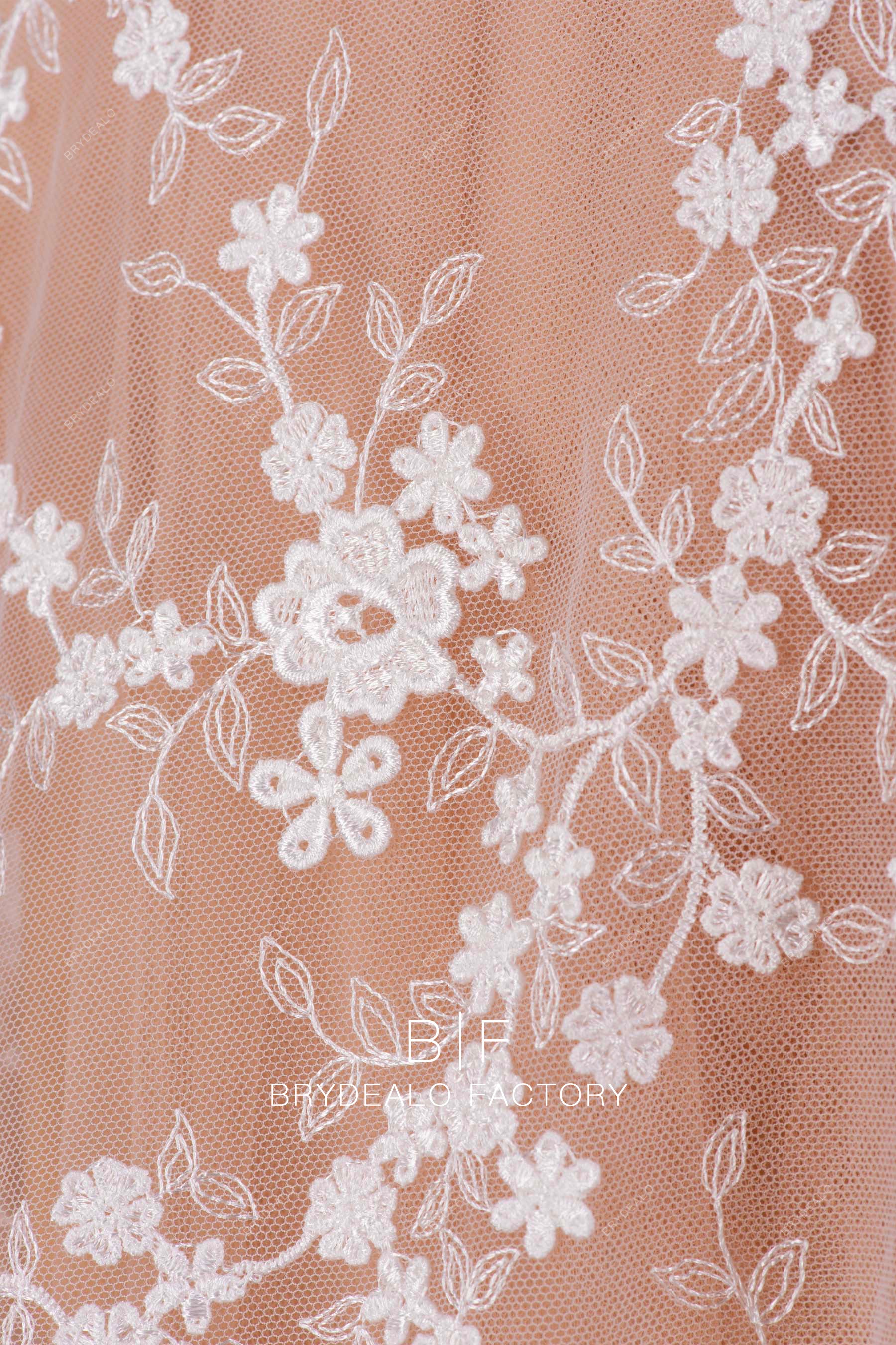 tiny flower bridal lace