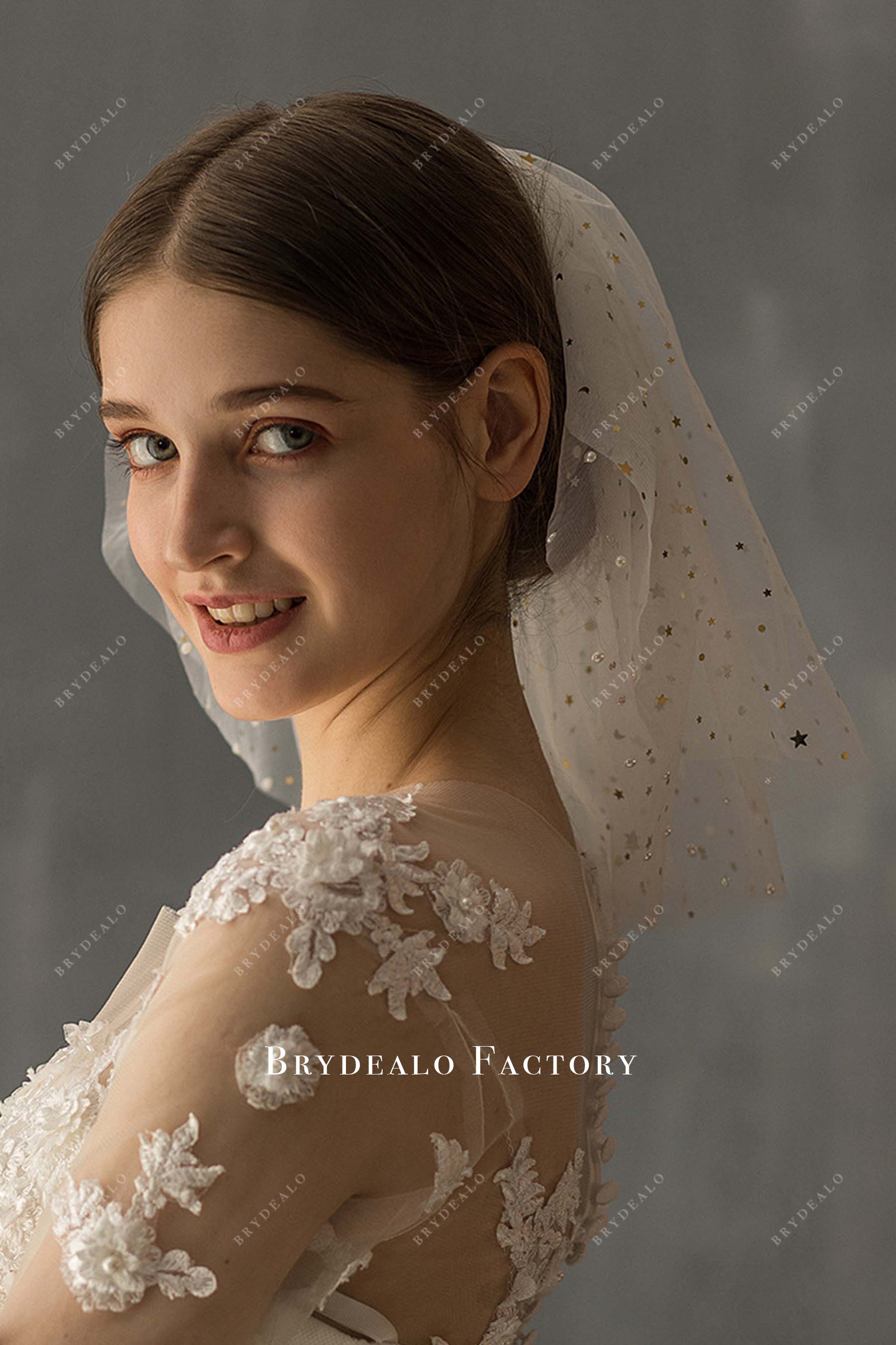 tulle with comb bridal veil