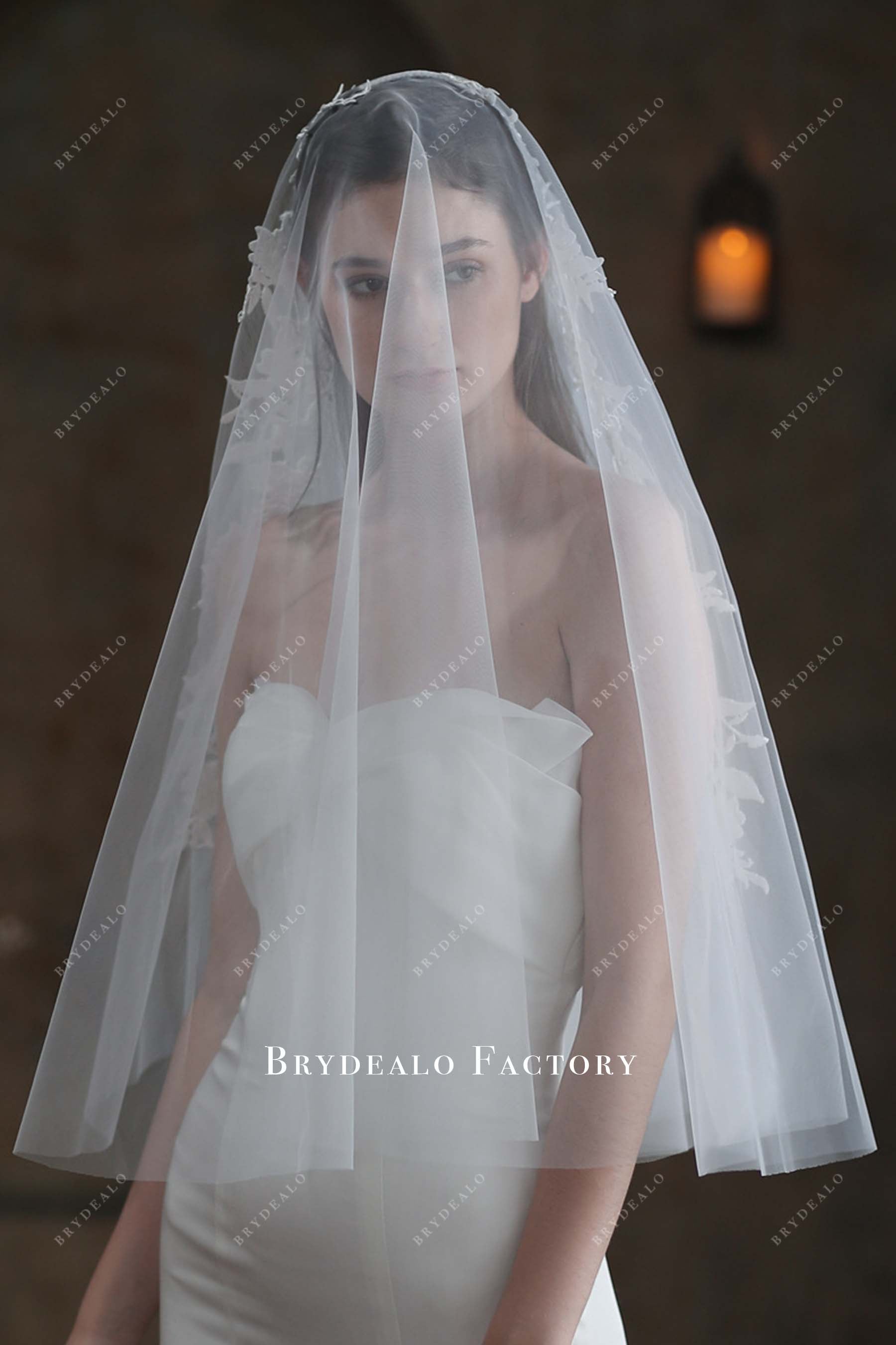 two-tier wedding veil