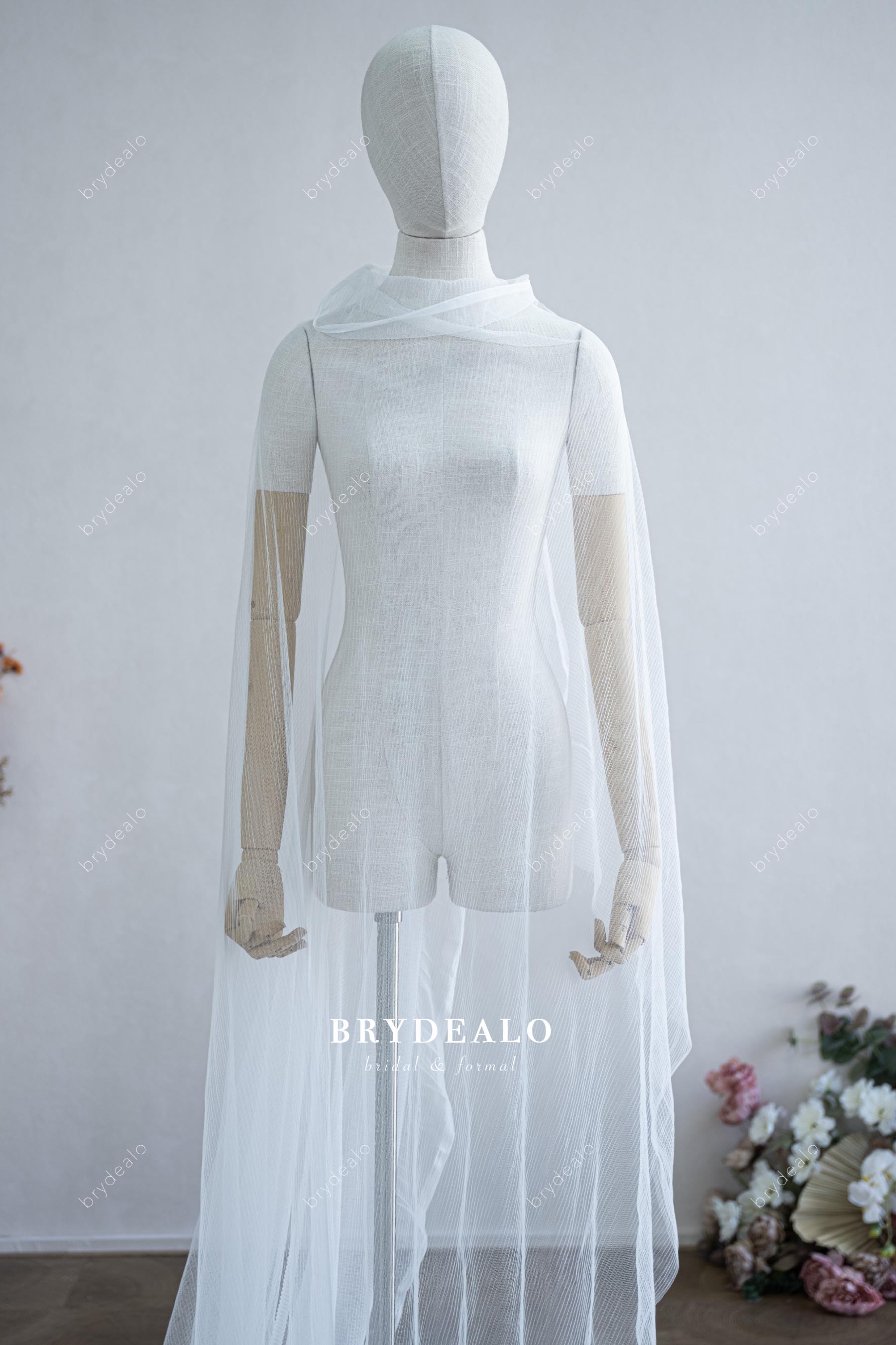 ultra soft pleated tulle fabric