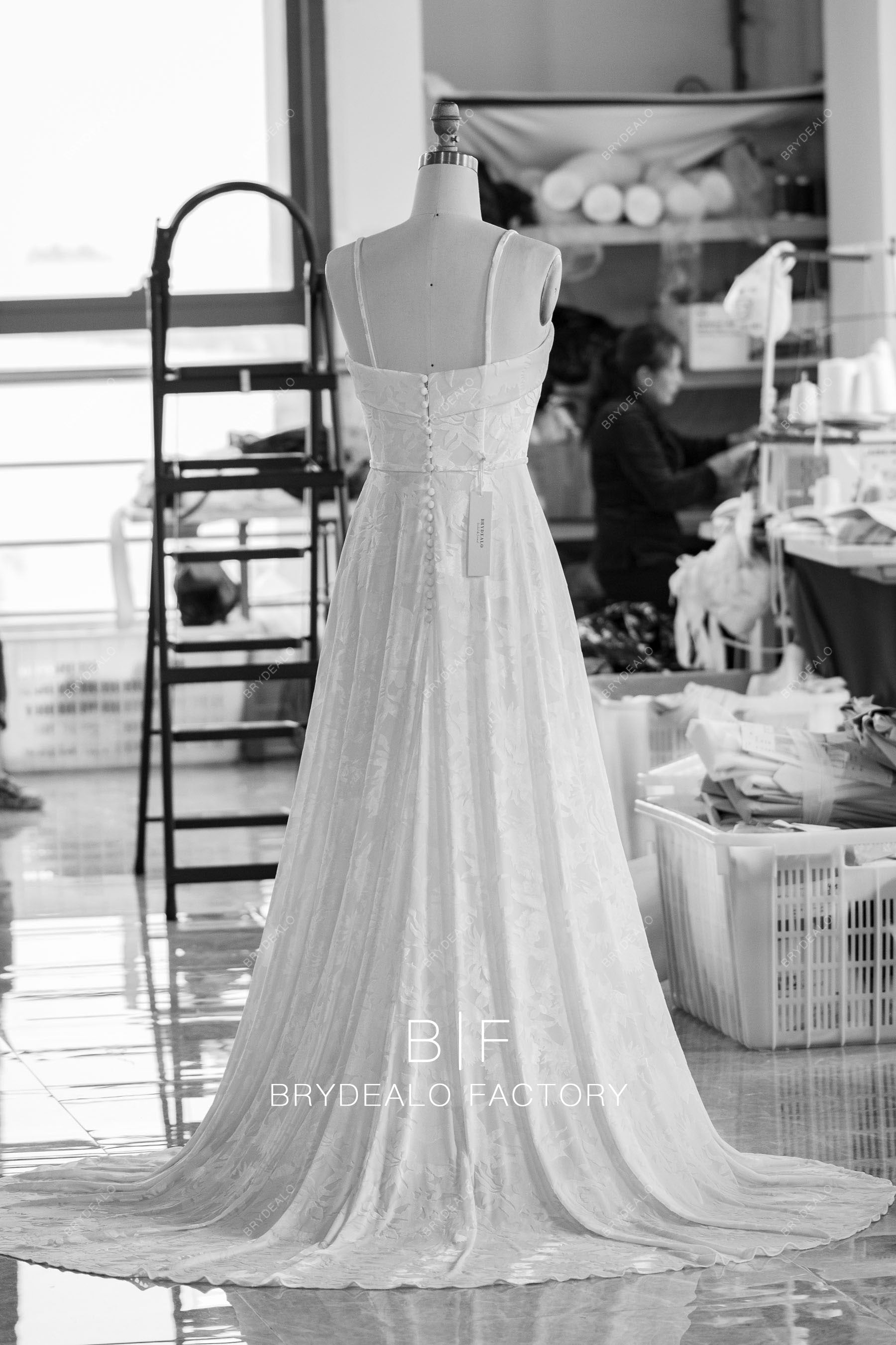 wholesale detachable belt burnout velvet wedding dress