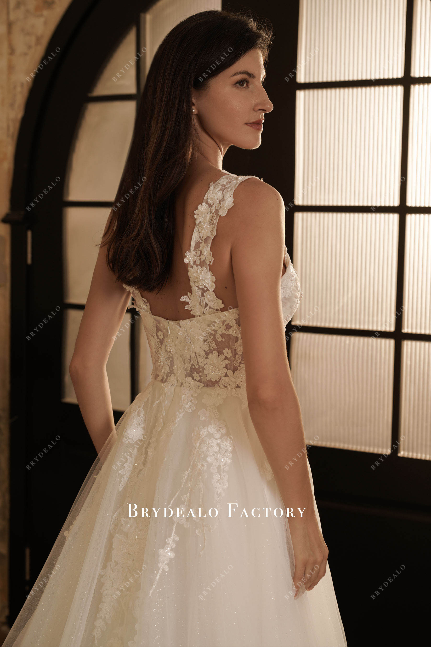 Aline Ivory Wedding on sale Dress (19102)