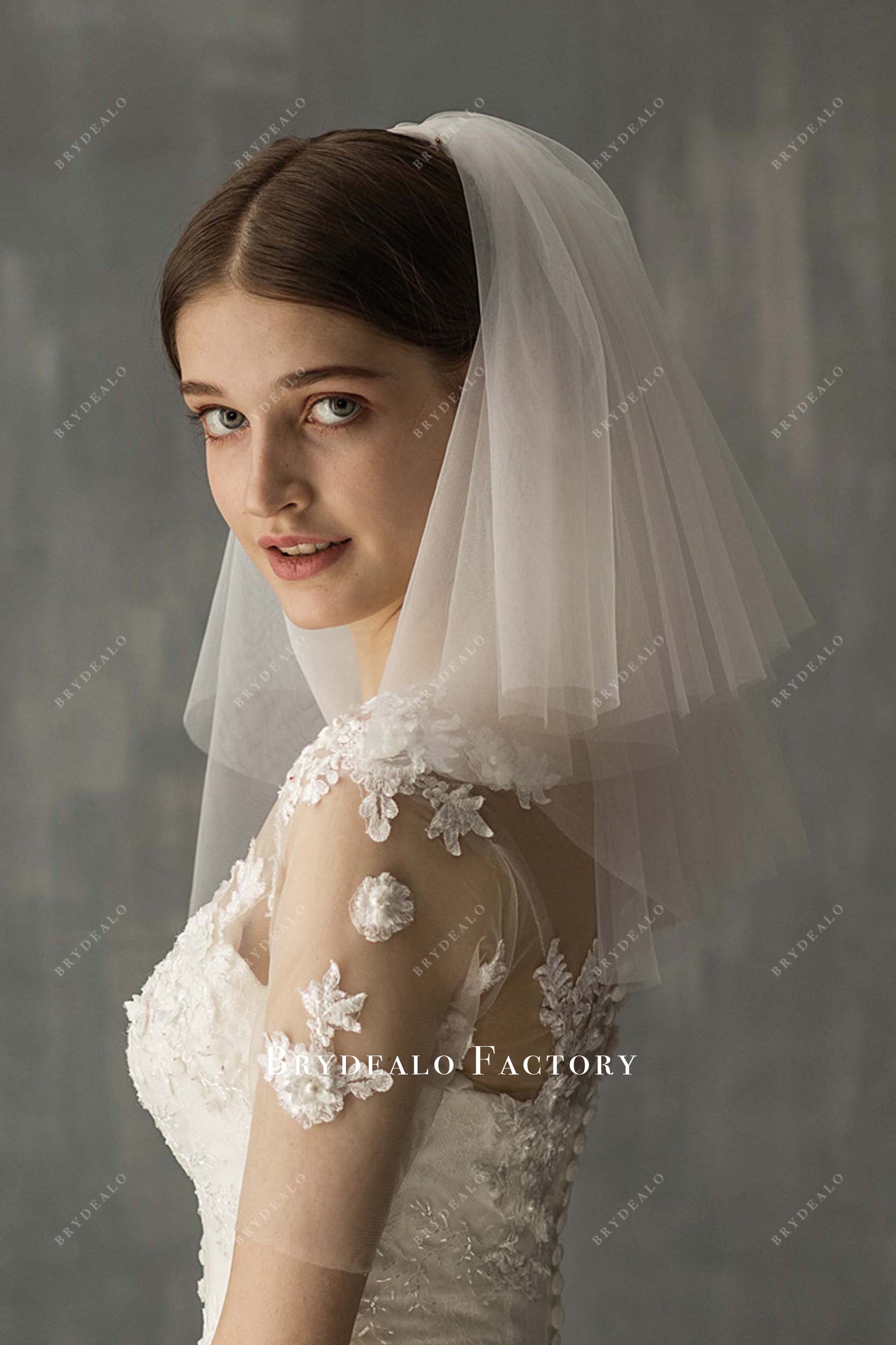 with comb wedding veil