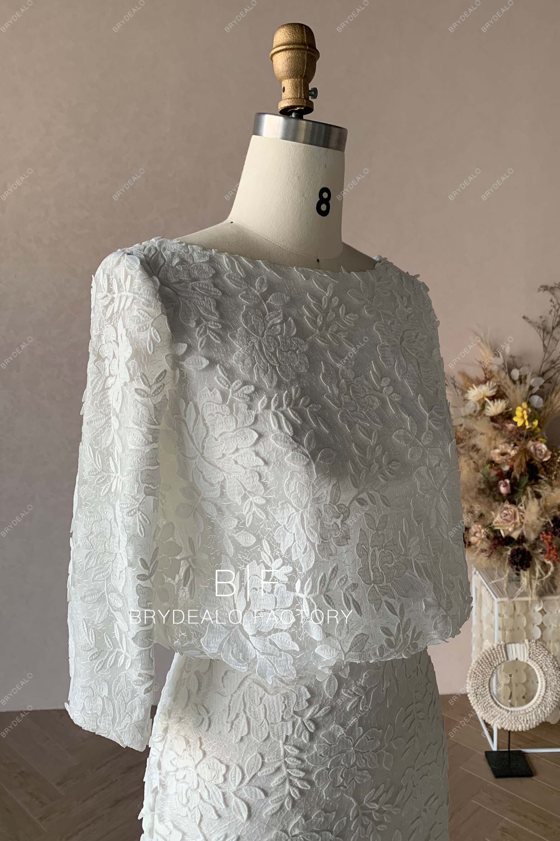 Private Label Boho Lace Loose Bodice Mermaid Wedding Dress BR20221498