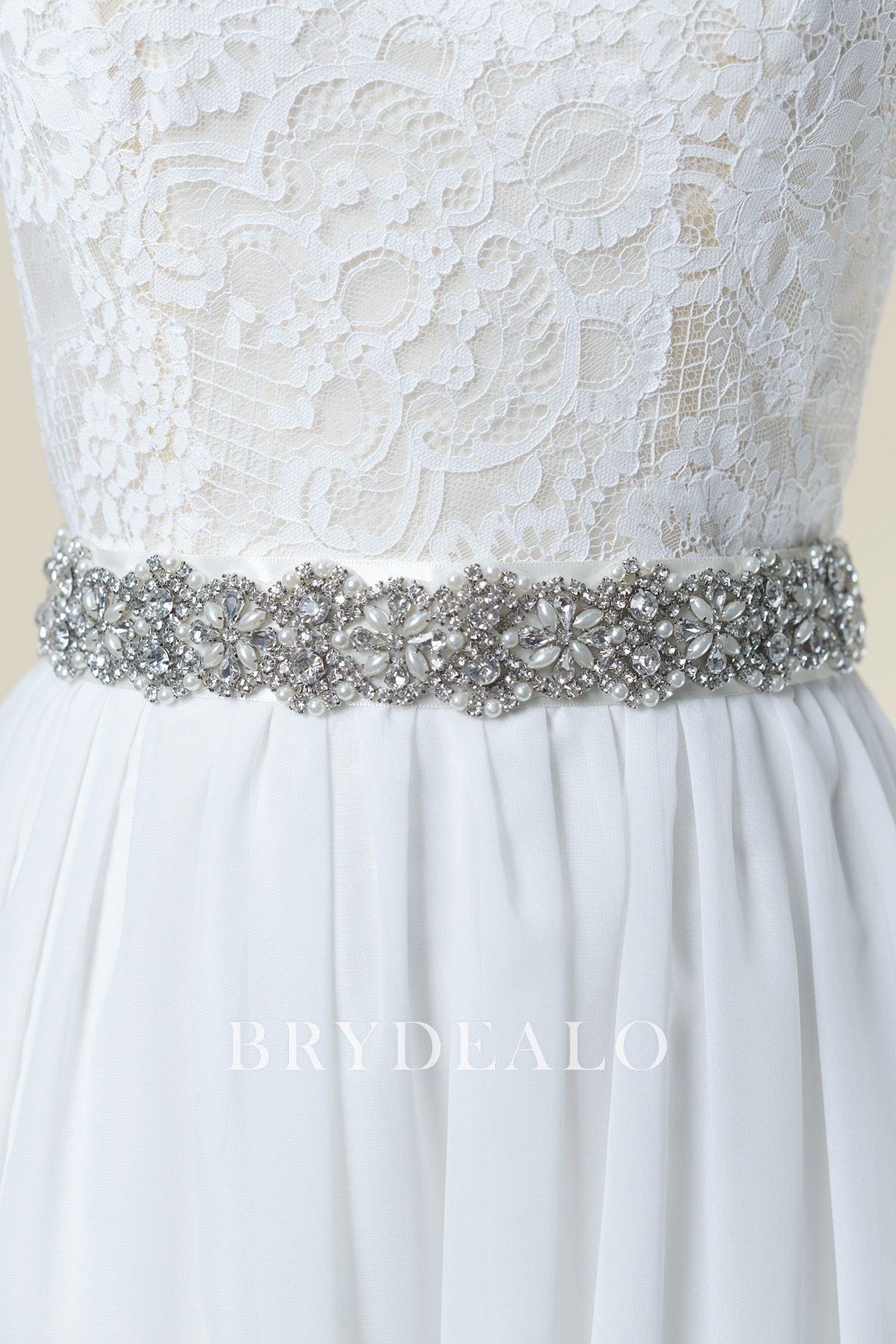 Wholesale Crystal & Pearl Bridal Belt