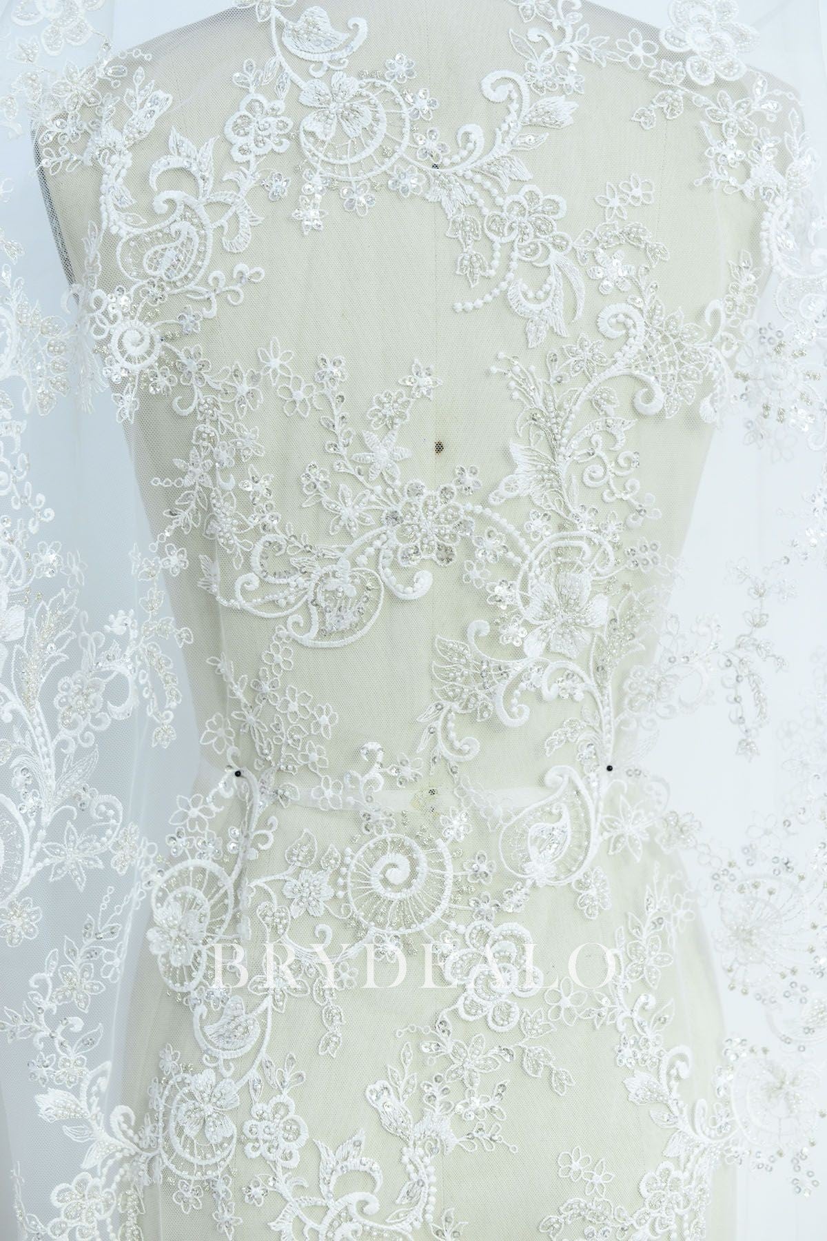  Unrestrained Embroidered Lace Fabric