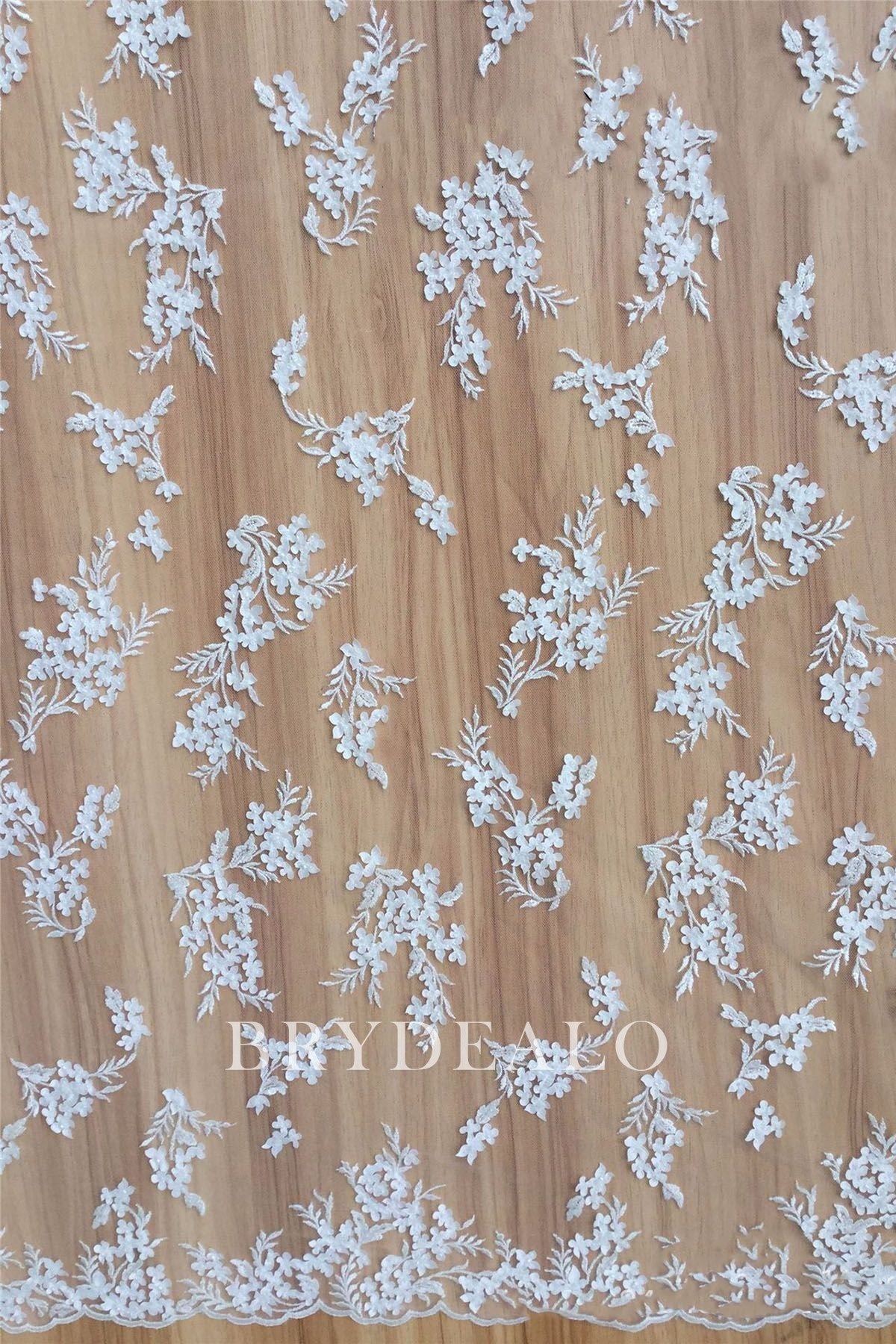 Best Lace with Embroidered Leaf and Laser Cut Flower