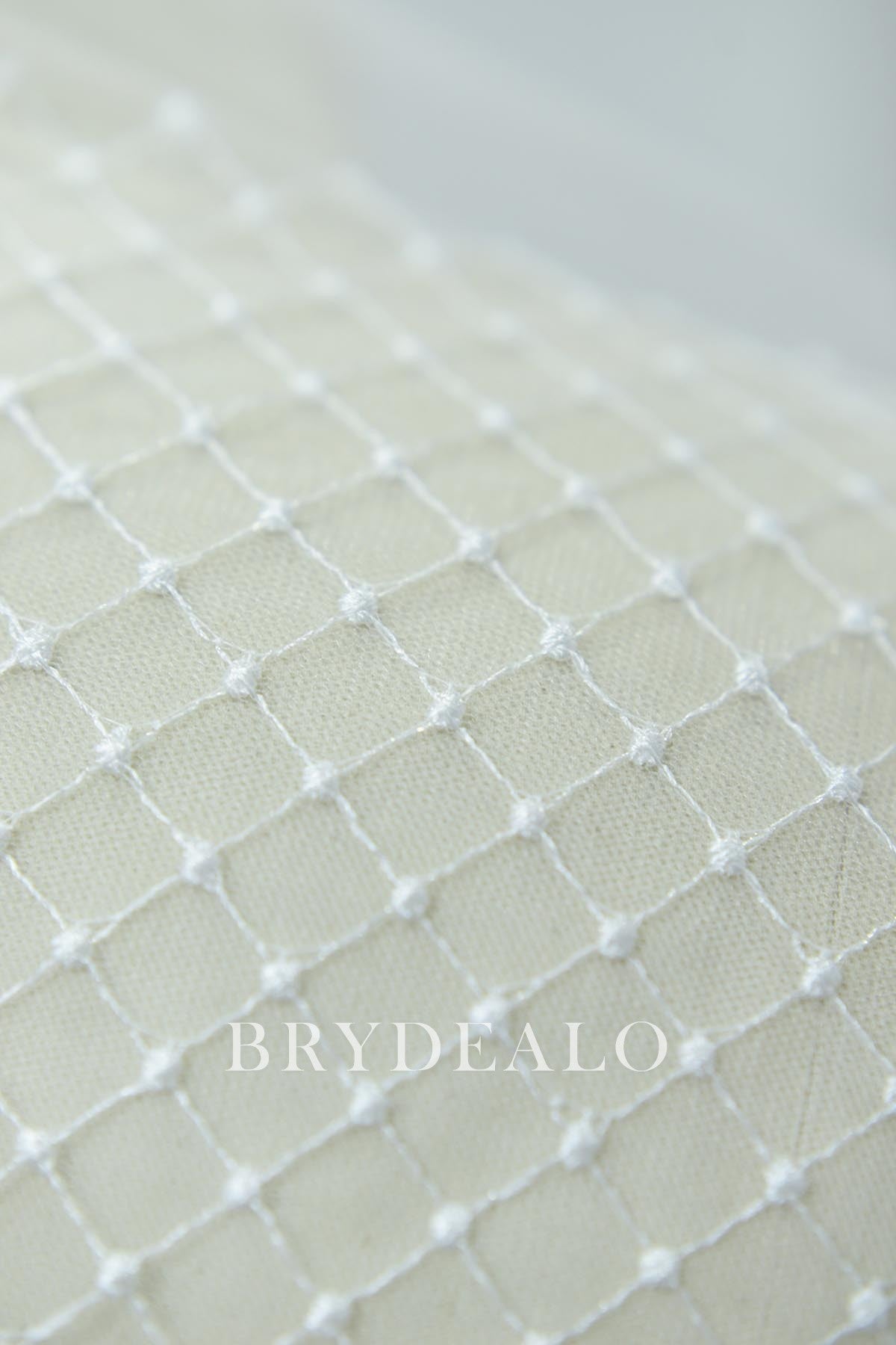 Rhombus Bridal Lace Tulle Fabric