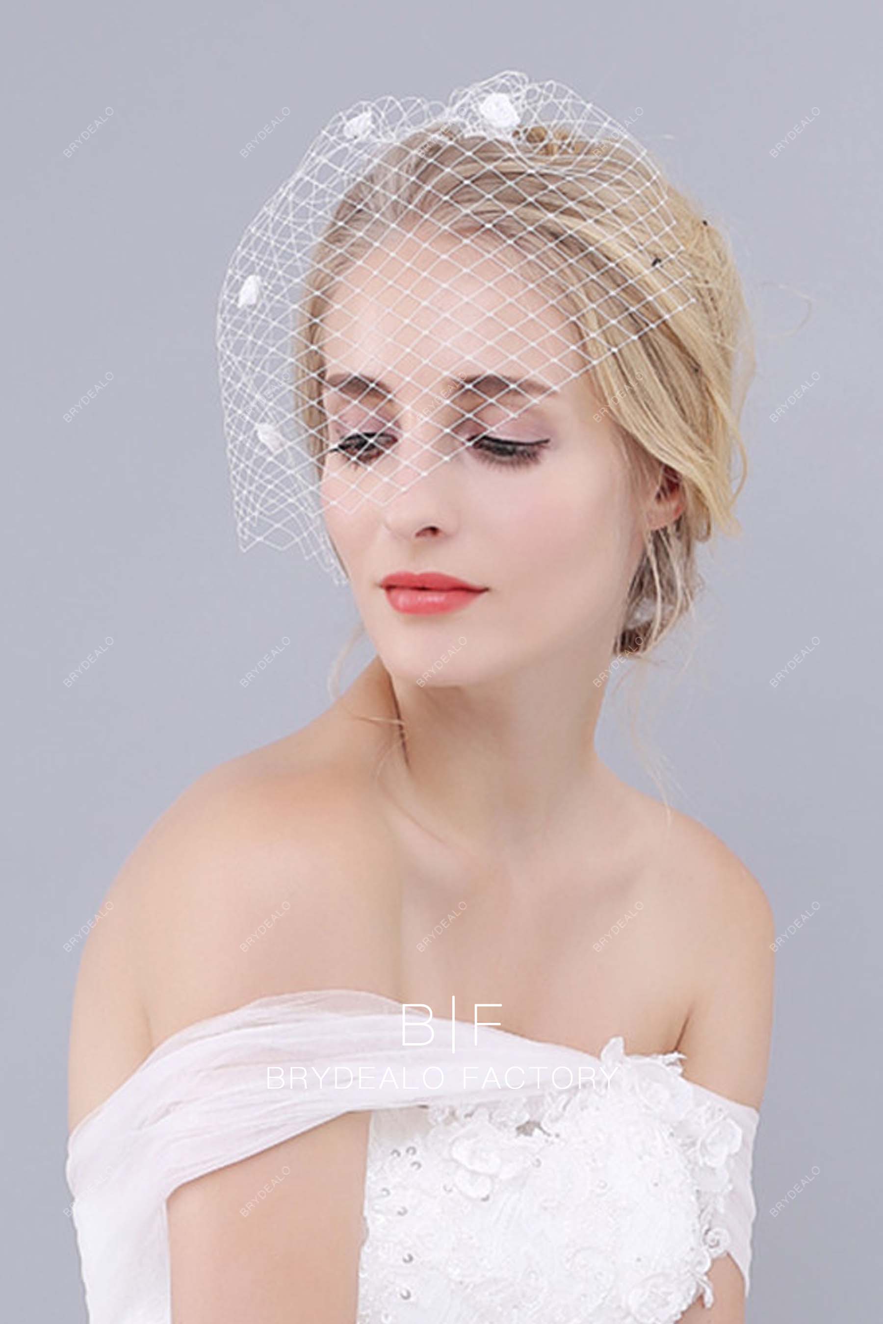 Best Petal Blusher Veil Bridal Birdcage Wedding Veil