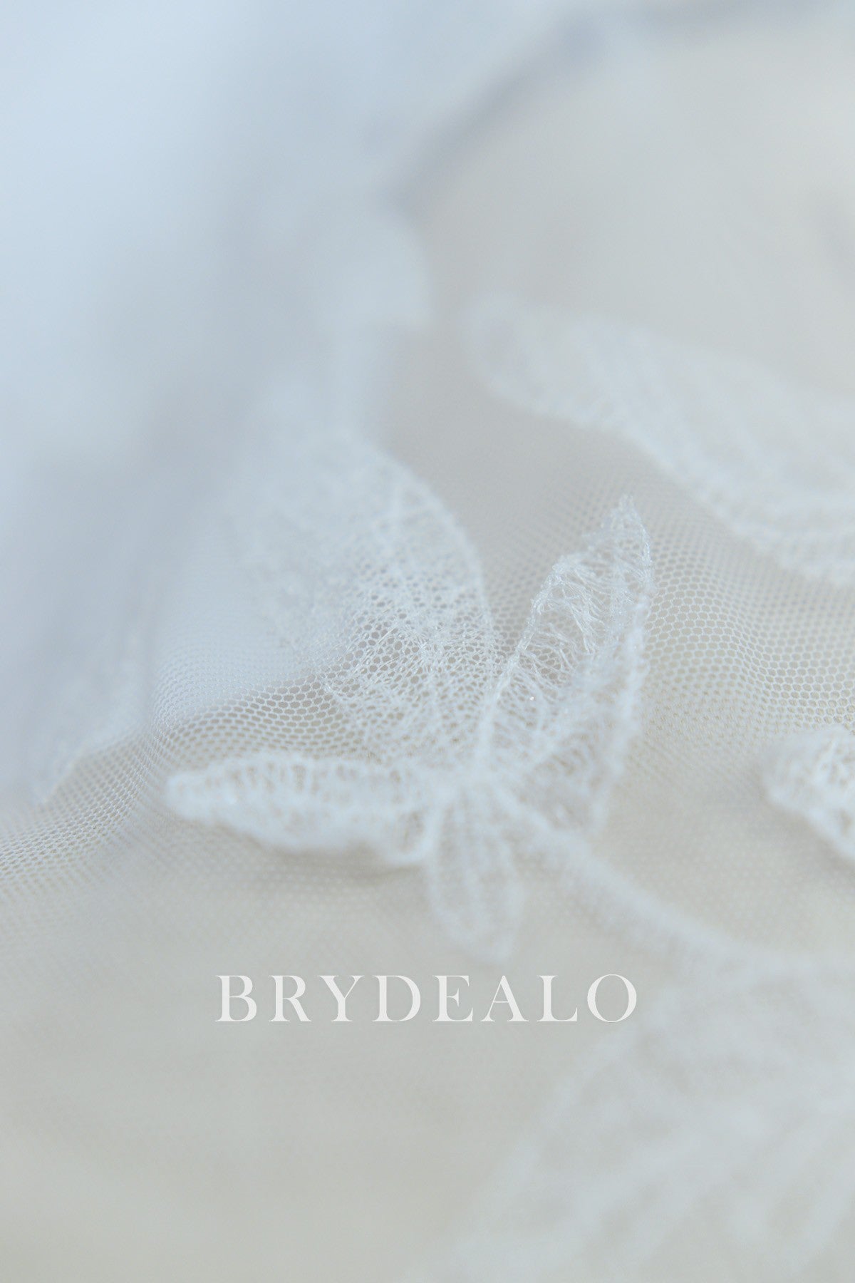Shimmery Embossed Leaf Embroidered Lace