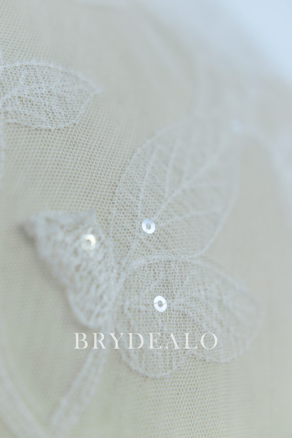  Leaf Embroidered Lace Fabric