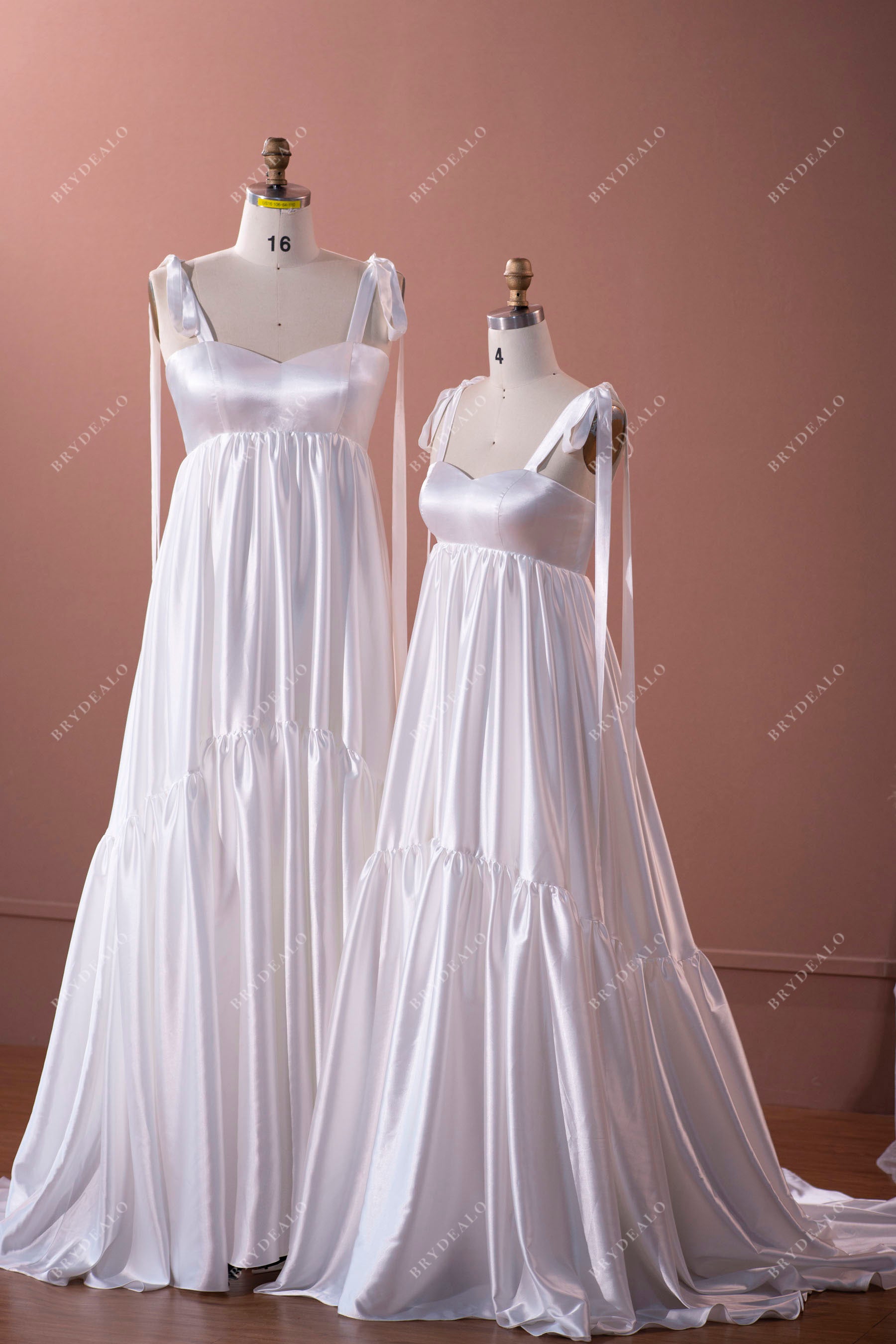 silky maternity wedding dress