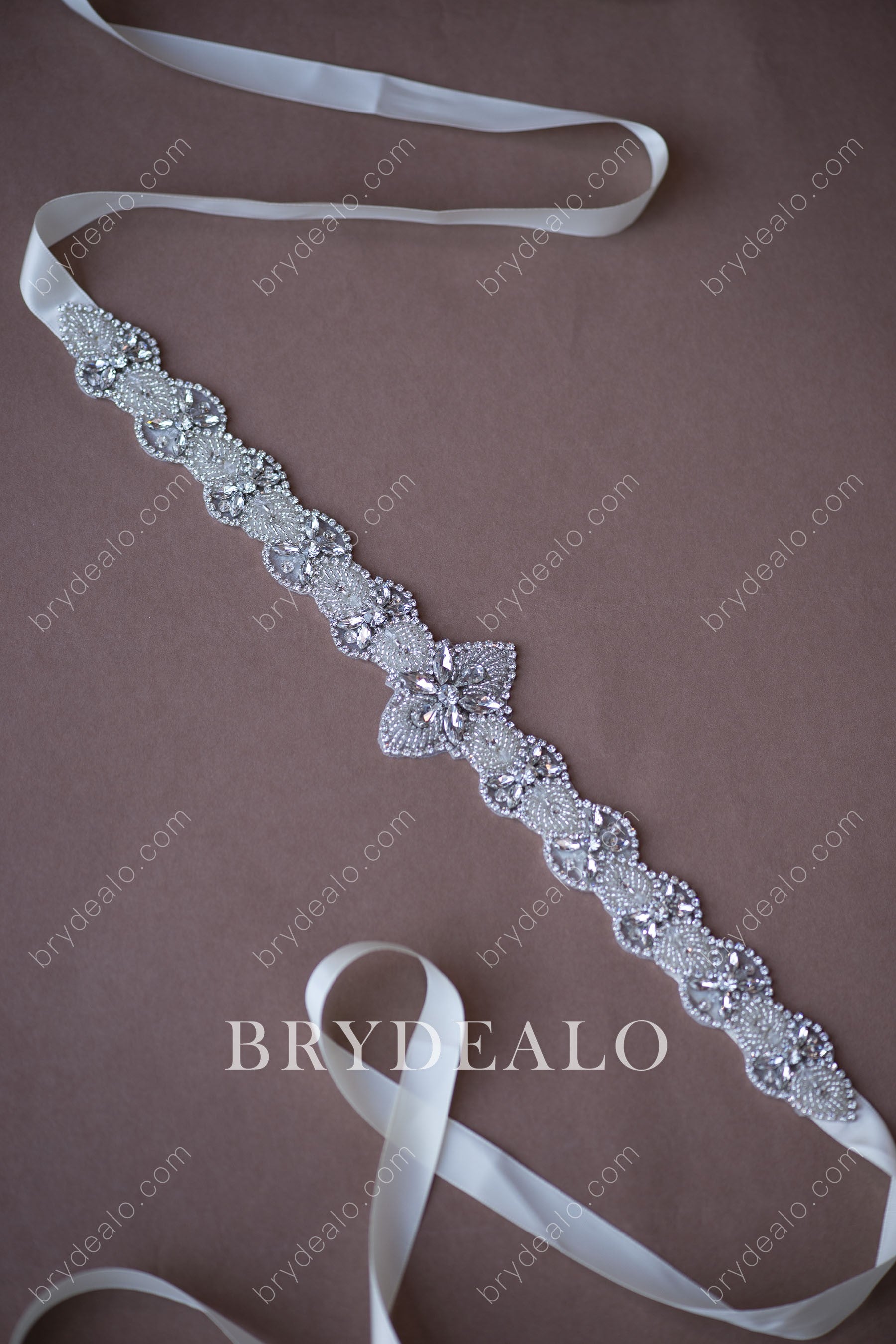 Wholesale Sparkling Beaded Crystals Bridal Sash