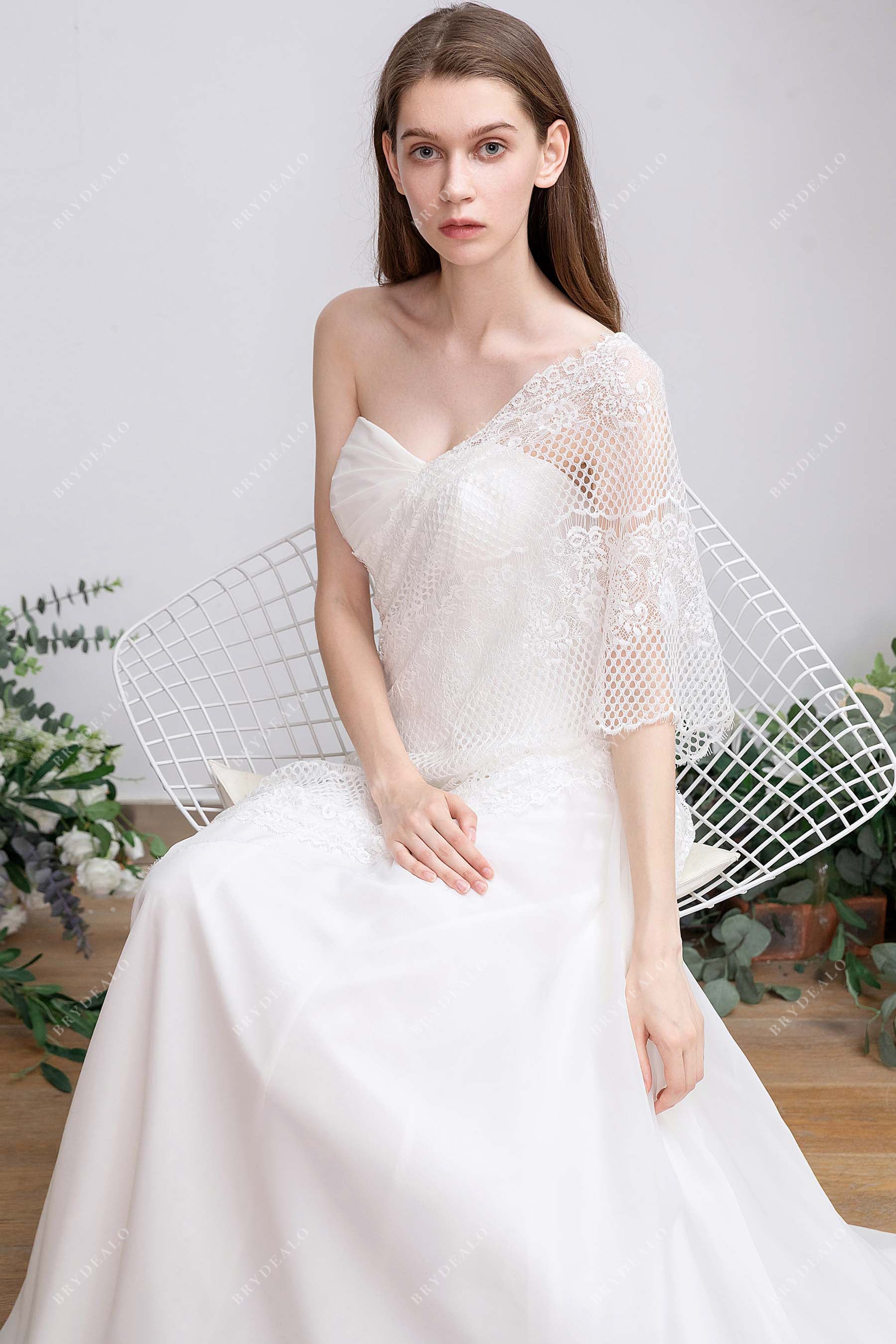 sweetheart neck lace coverups grecian bridal dress