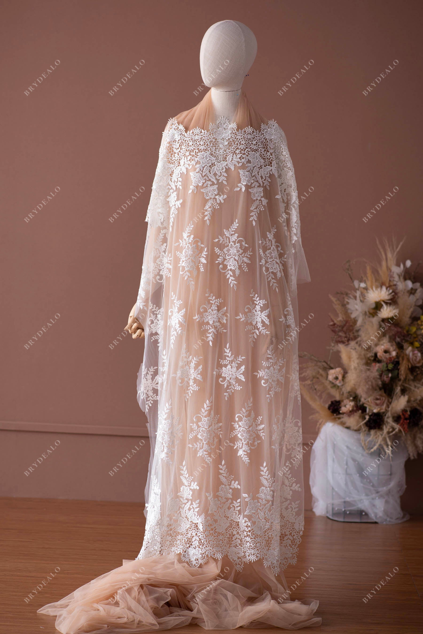 wholesale embroidery bridal lace fabric
