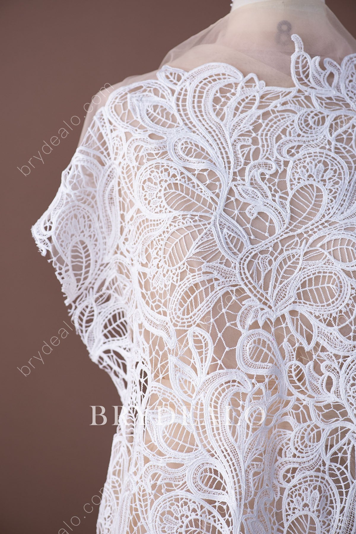 Wholesale Abstract Crochet Bridal Lace Fabric Online