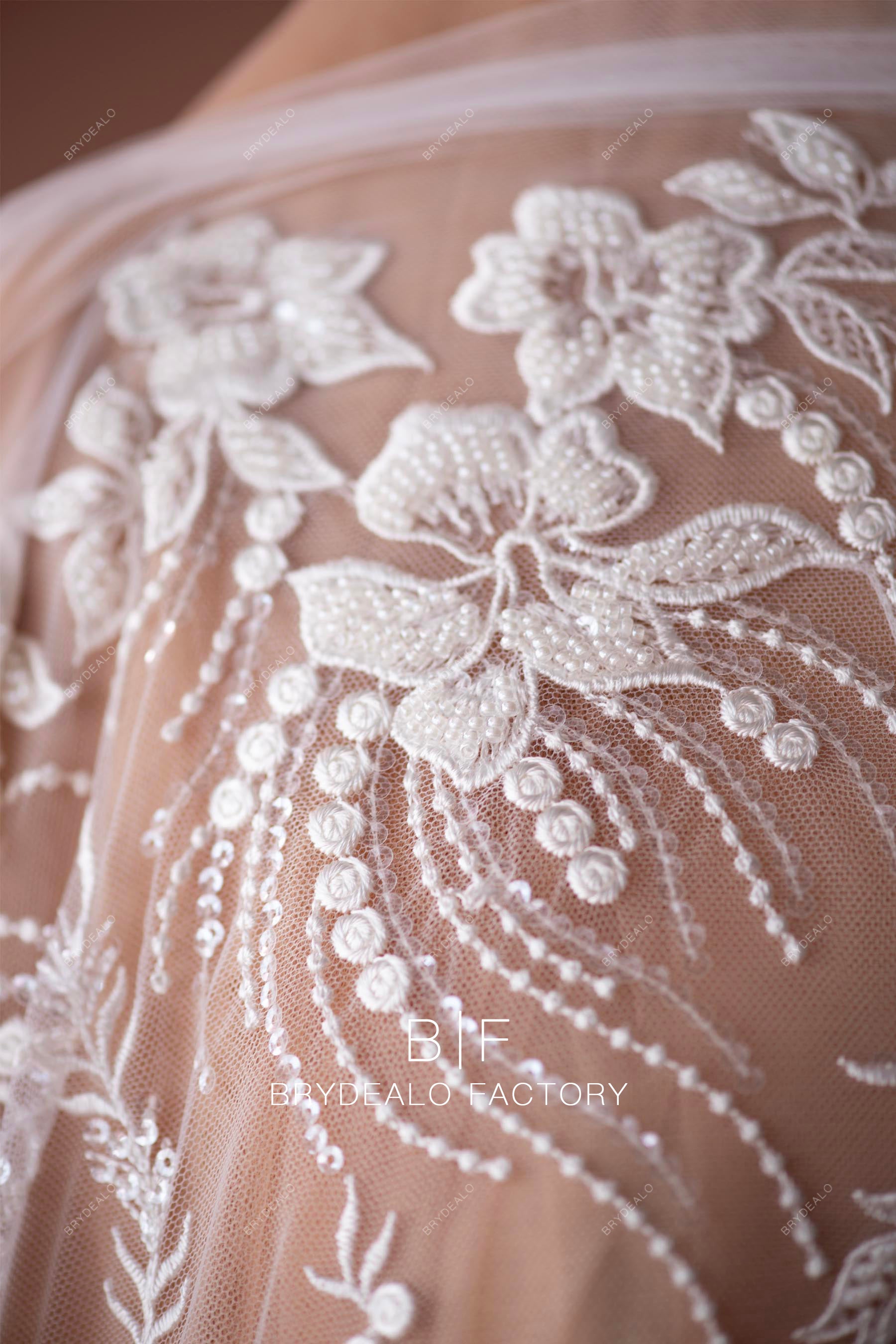 beaded luxury bridal lace