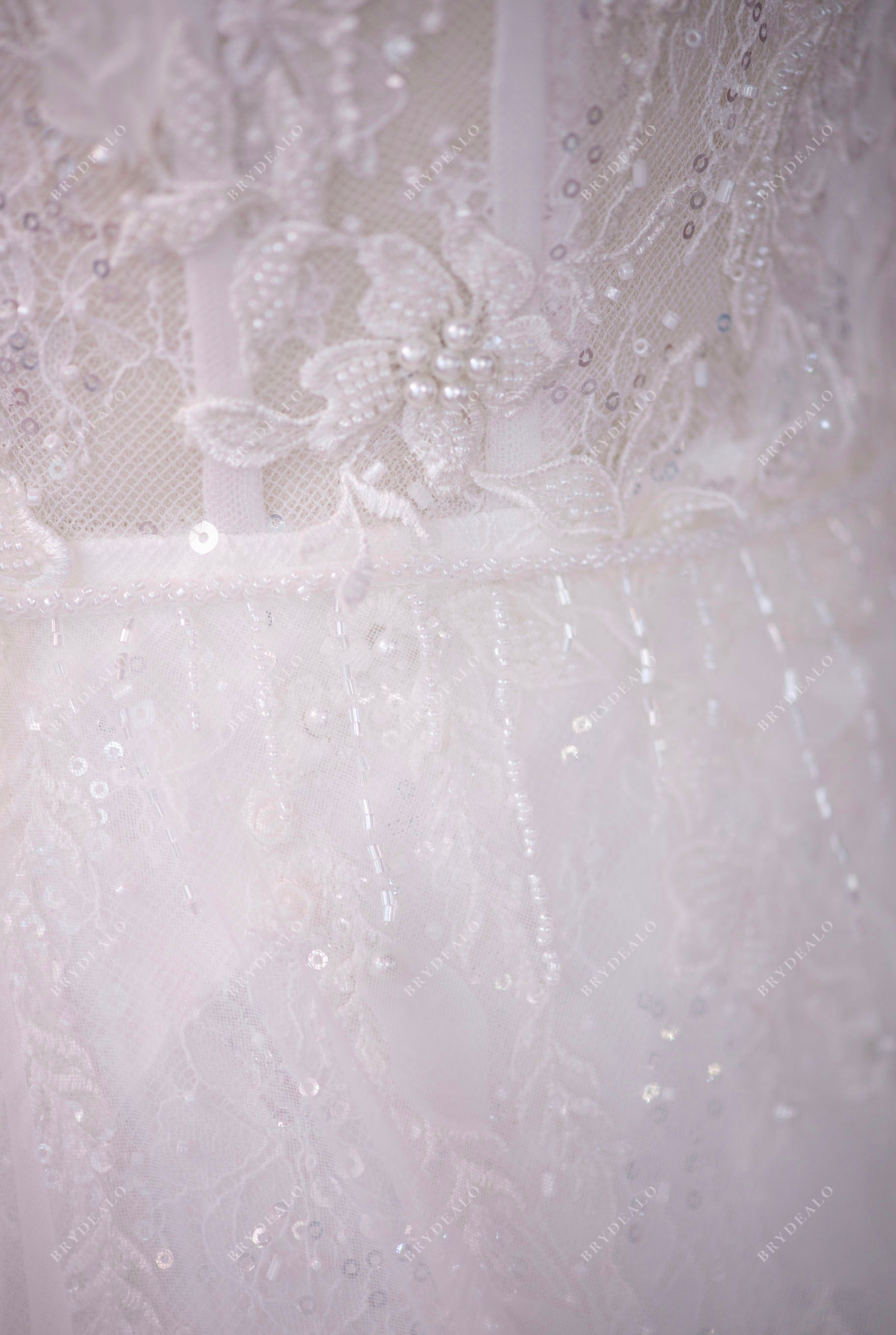 beaded overskirt