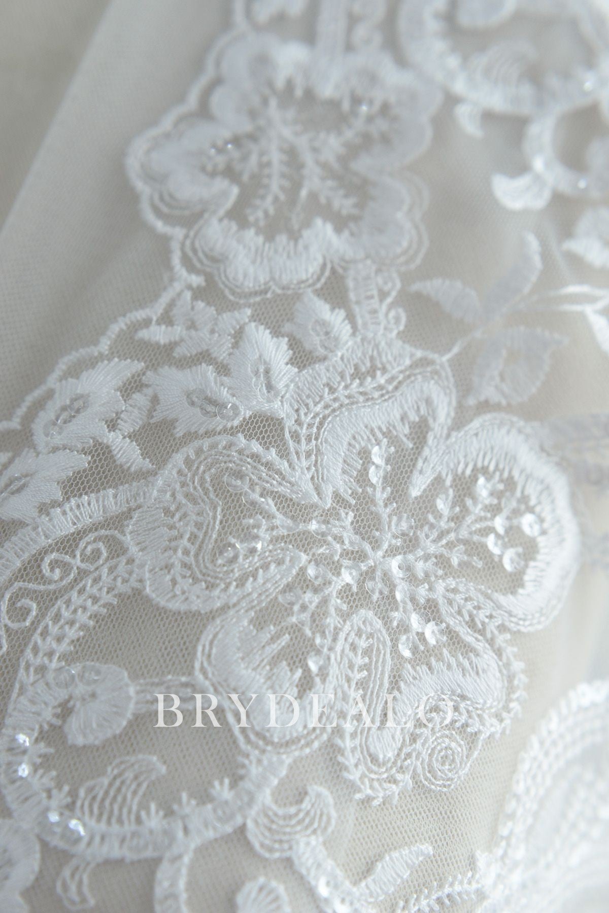 Best Beautiful Double Border Lace Fabric with Cording