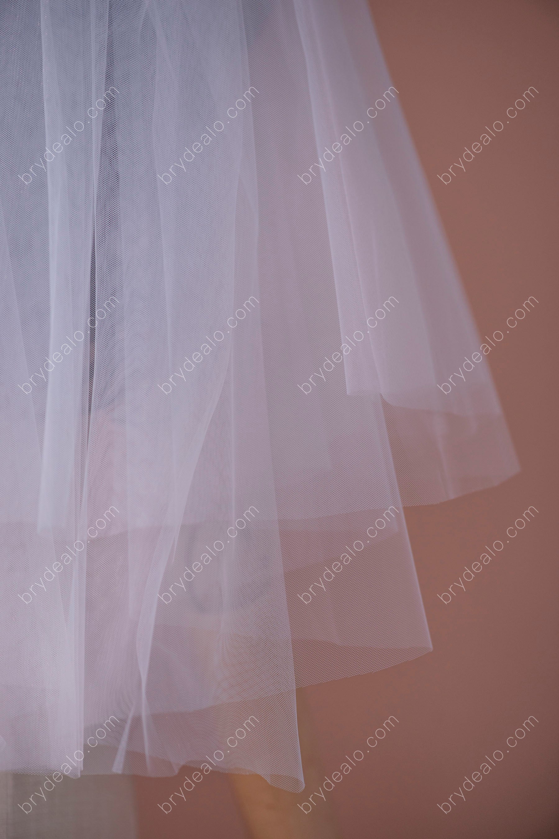 two-tier blusher veil