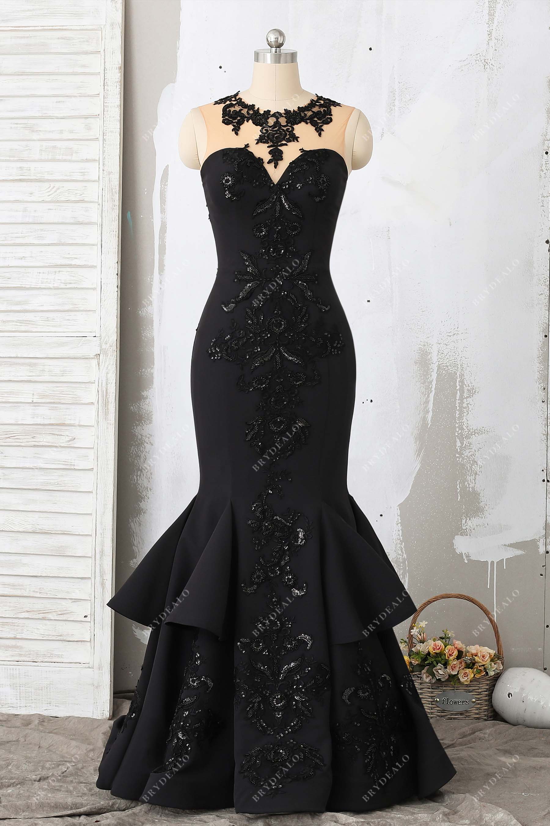 Black Trumpet Prom Dress