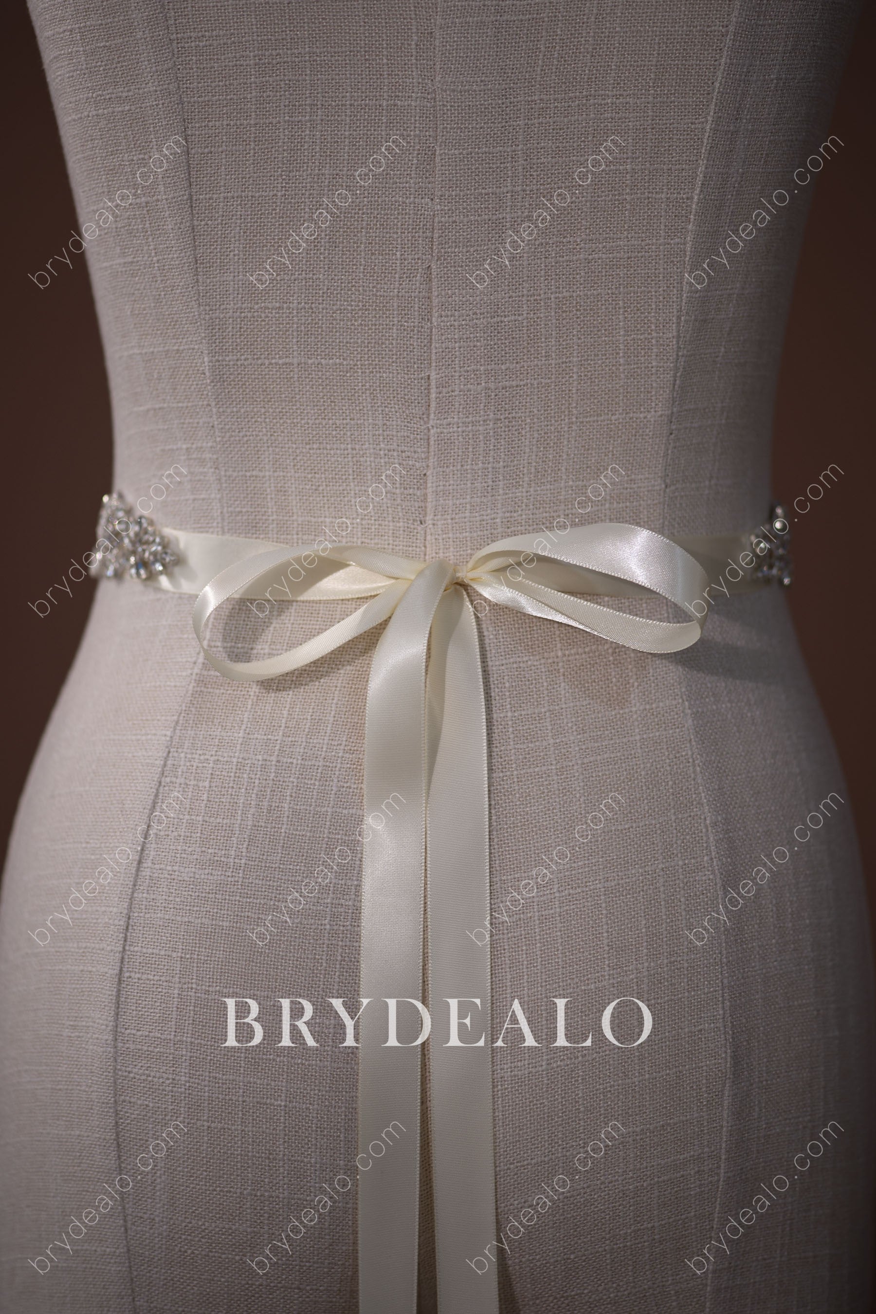 Crystals Bridal Sash Tie