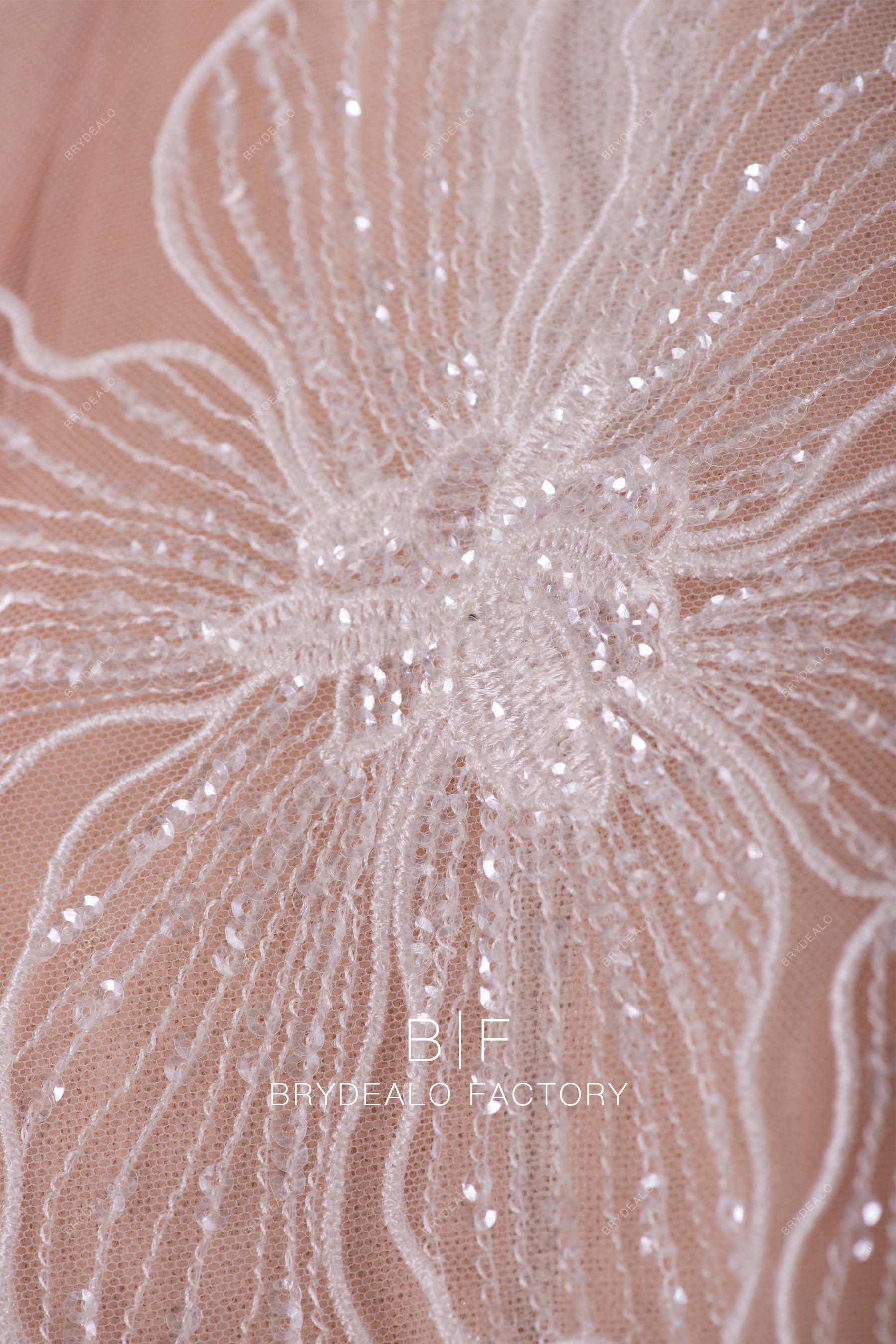 clear sequin lace
