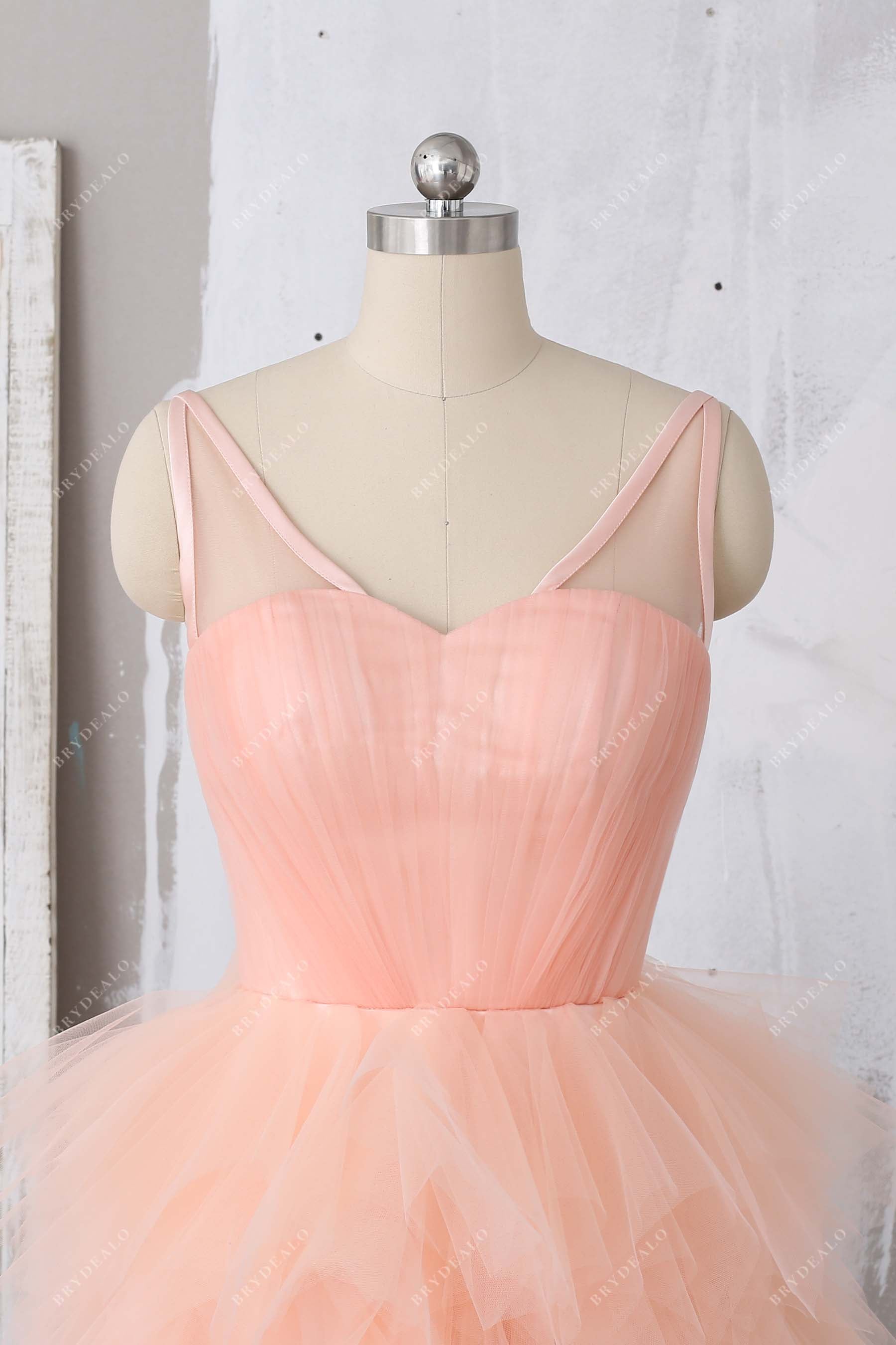 corset cocktail prom dress illusion sweetheart neck