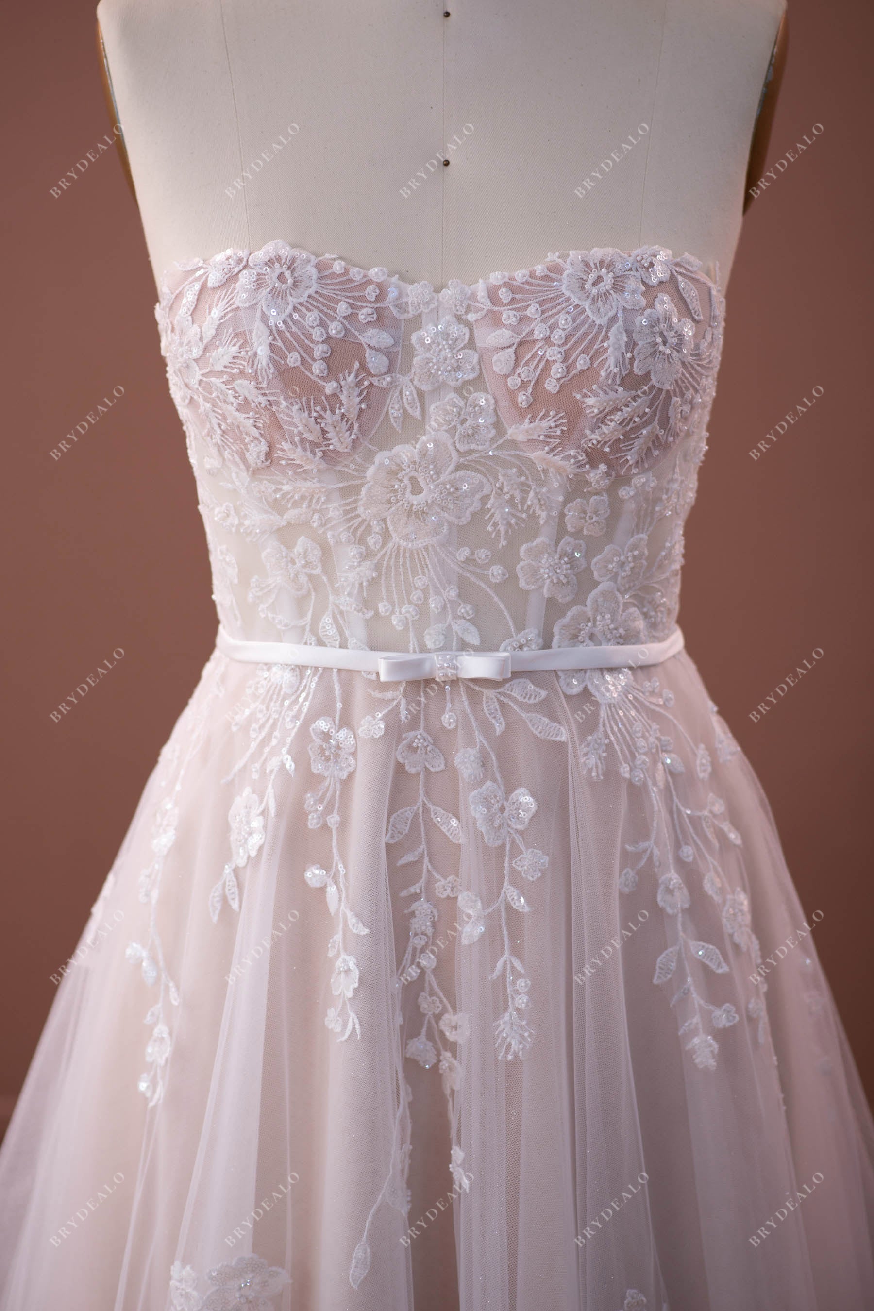 corset romantic wedding dress sample
