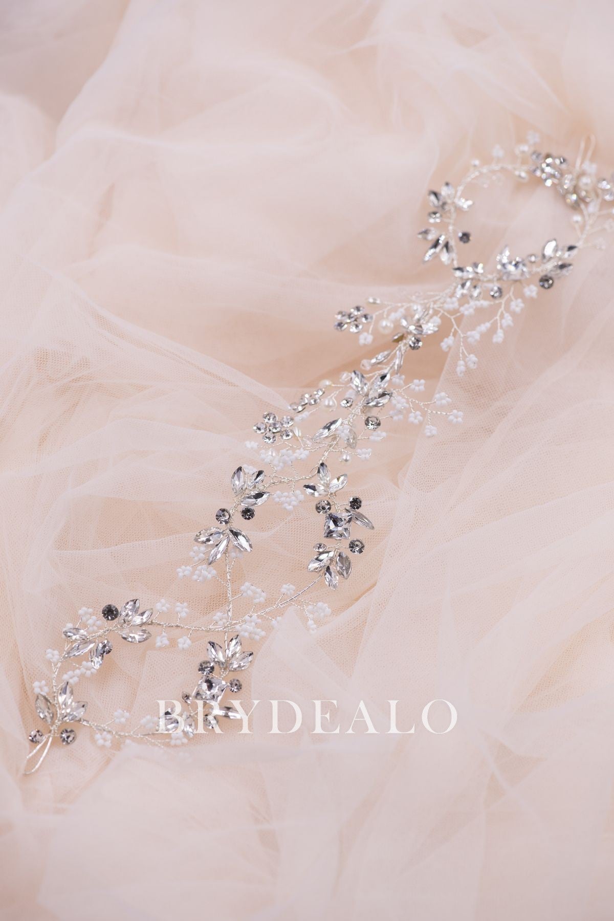 Wholesale Pretty Crystals Pearls Bridal Headpiece