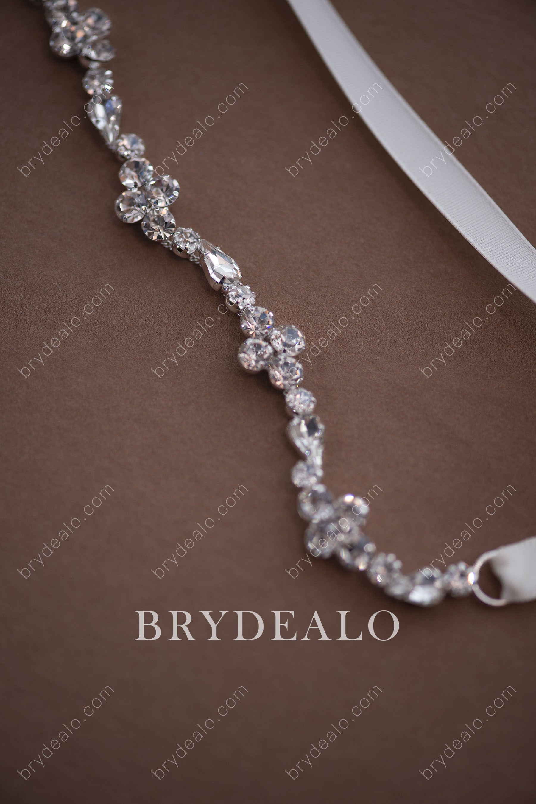 Wholesale Dainty Crystals Bridal Sash