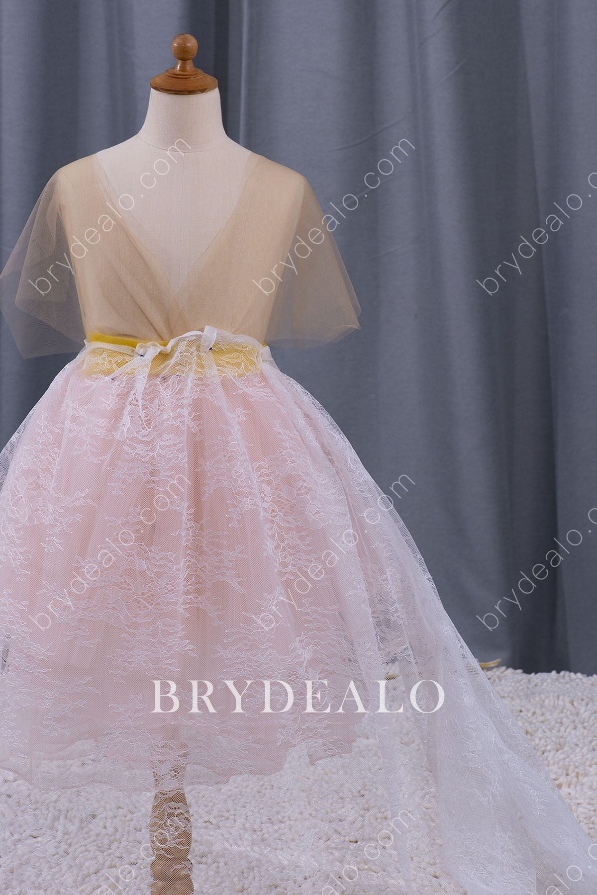 Delicate Botanic Bridal Lace Fabric