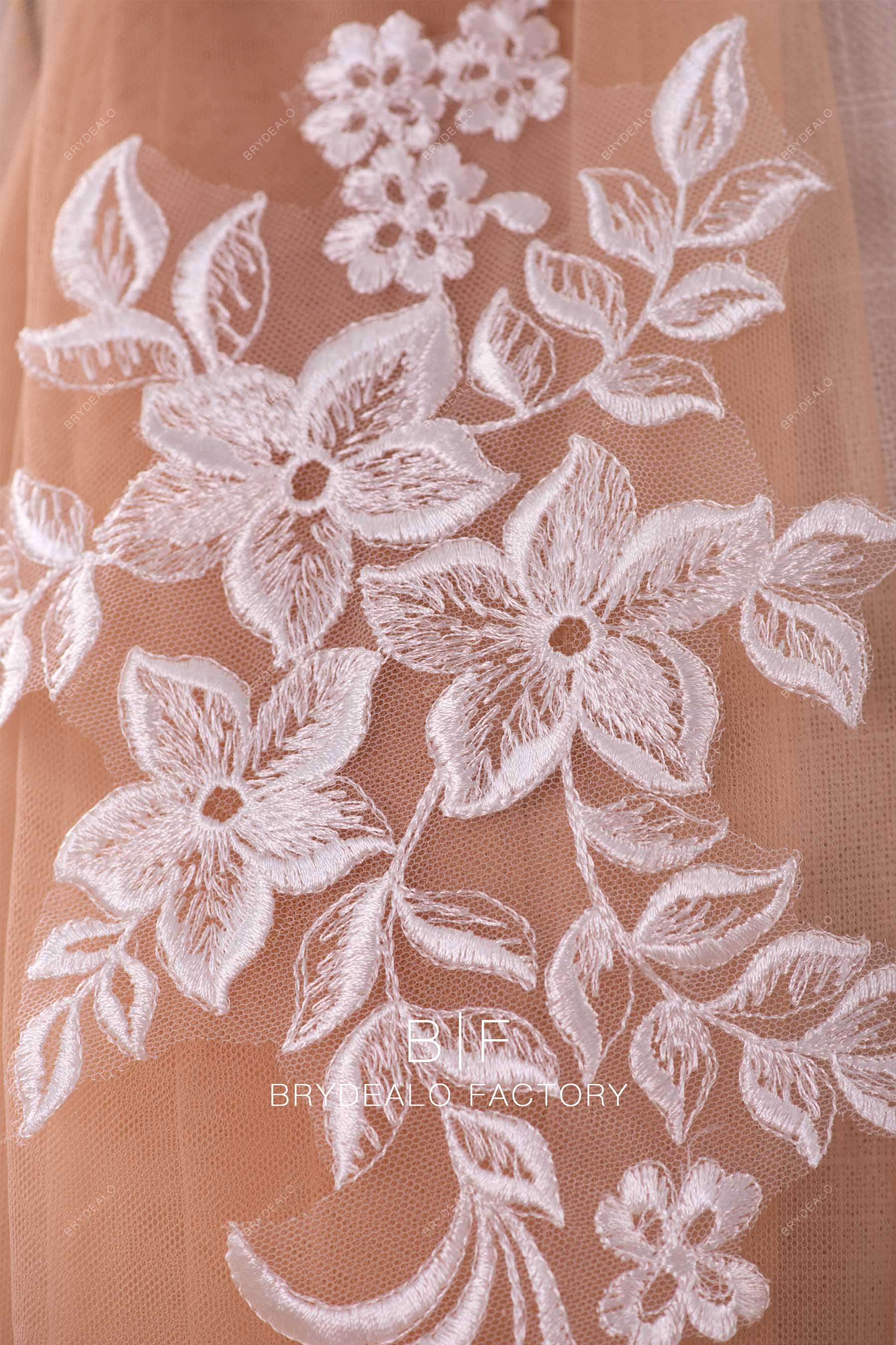 delicate flower lace appliques