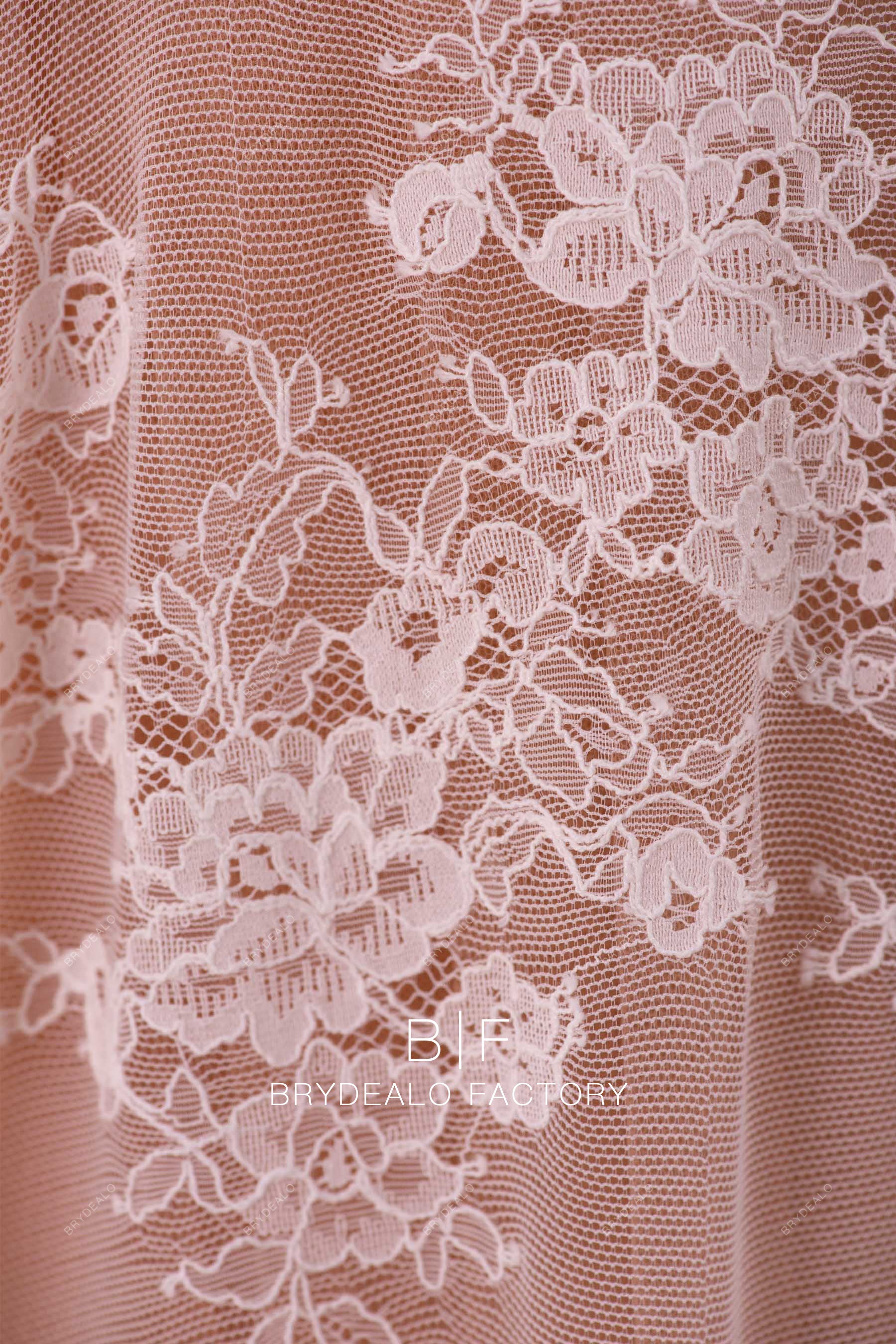 delicate flower lace fabric