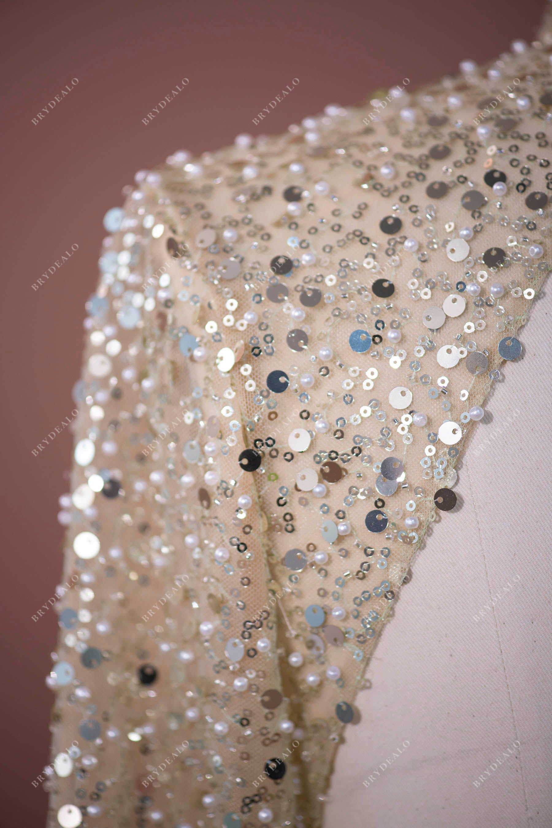 sparkly beaded mermaid prom formal dress