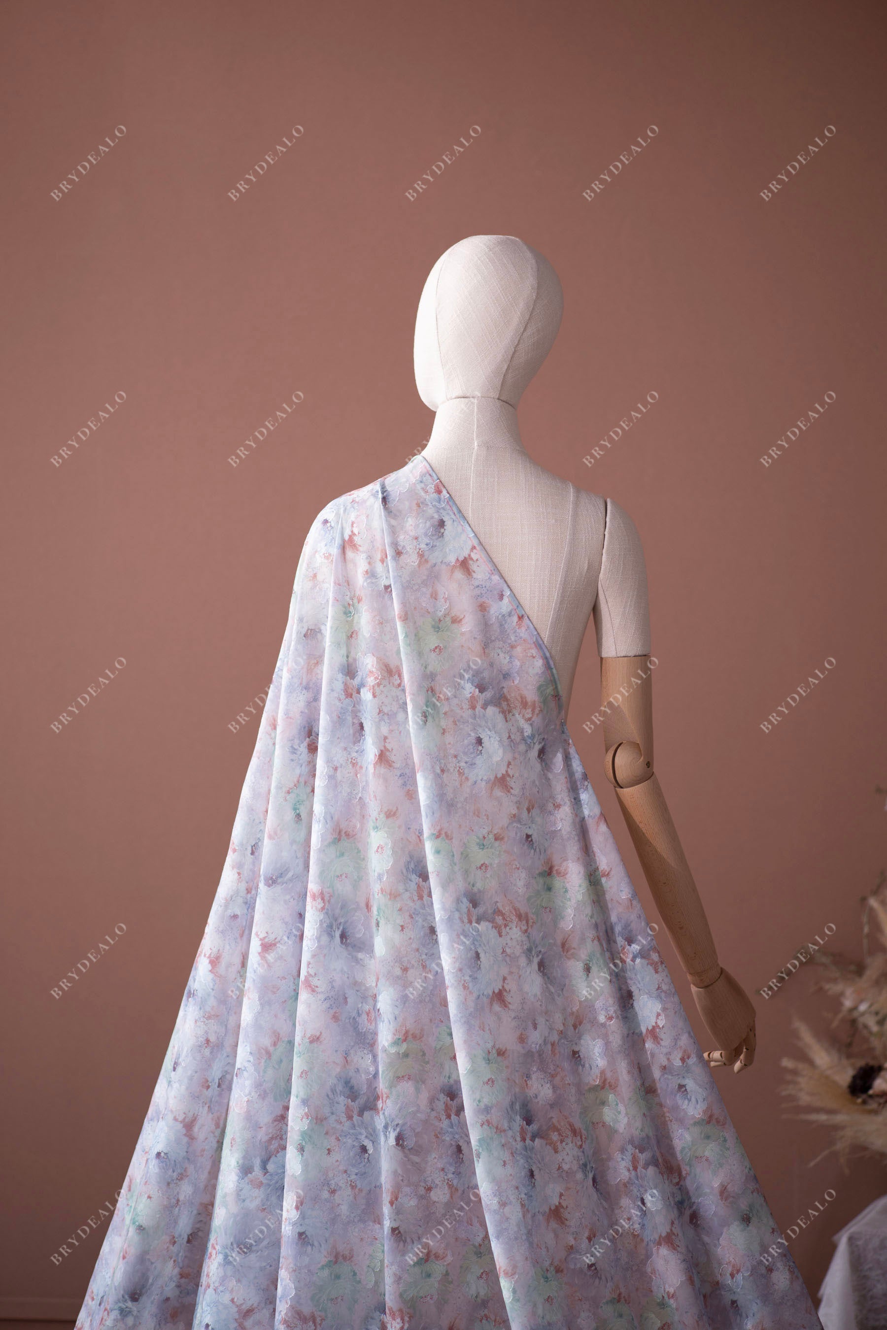 designer floral chiffon fabric