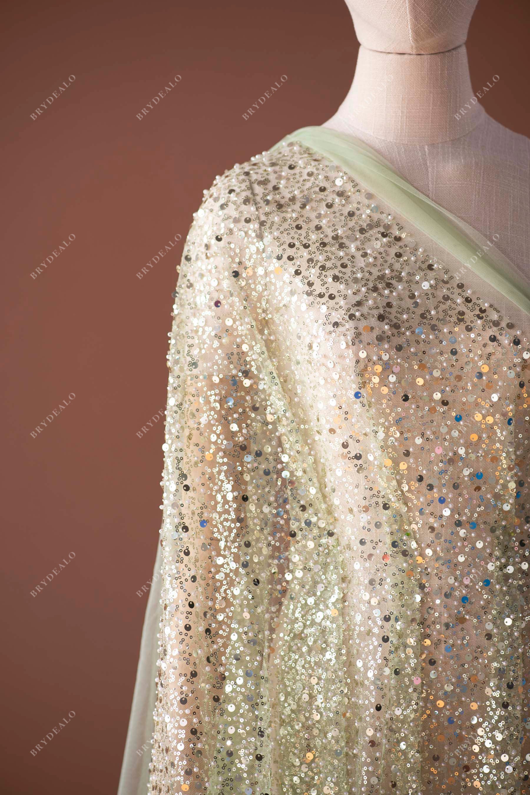 designer sage gress sparkly sequin beading mesh