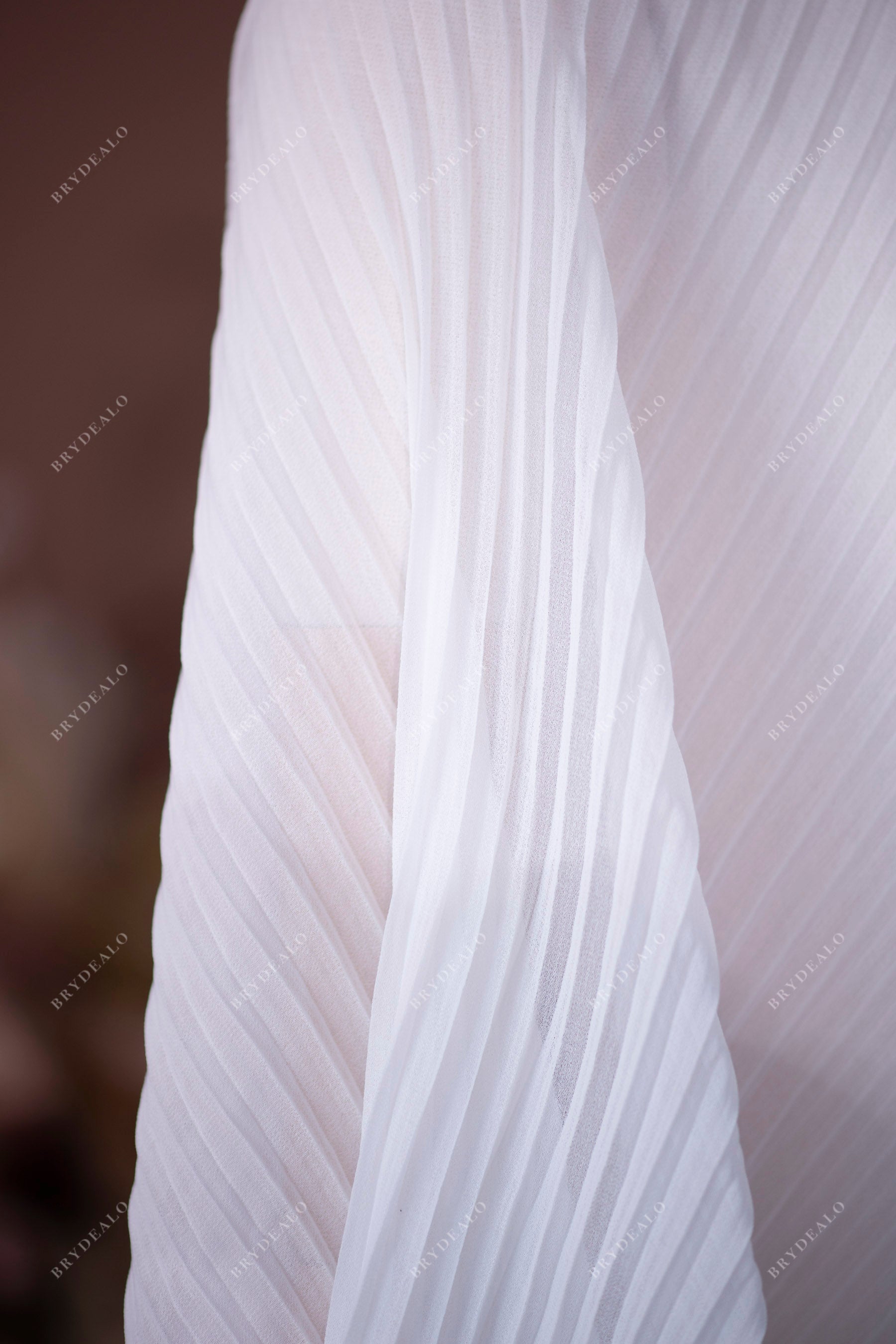 designer soft pleated grainy chiffon fabric