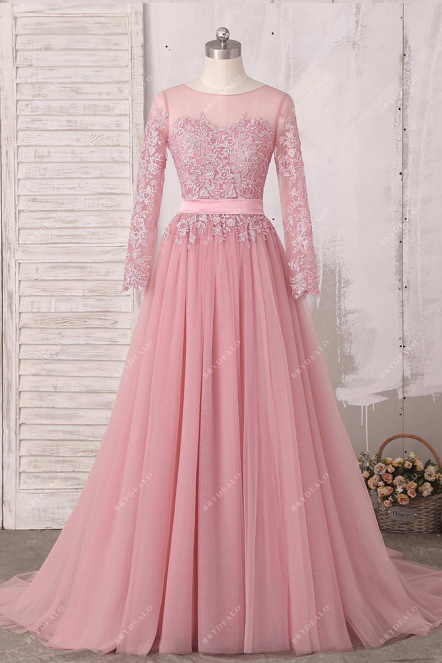 dusty pink dress