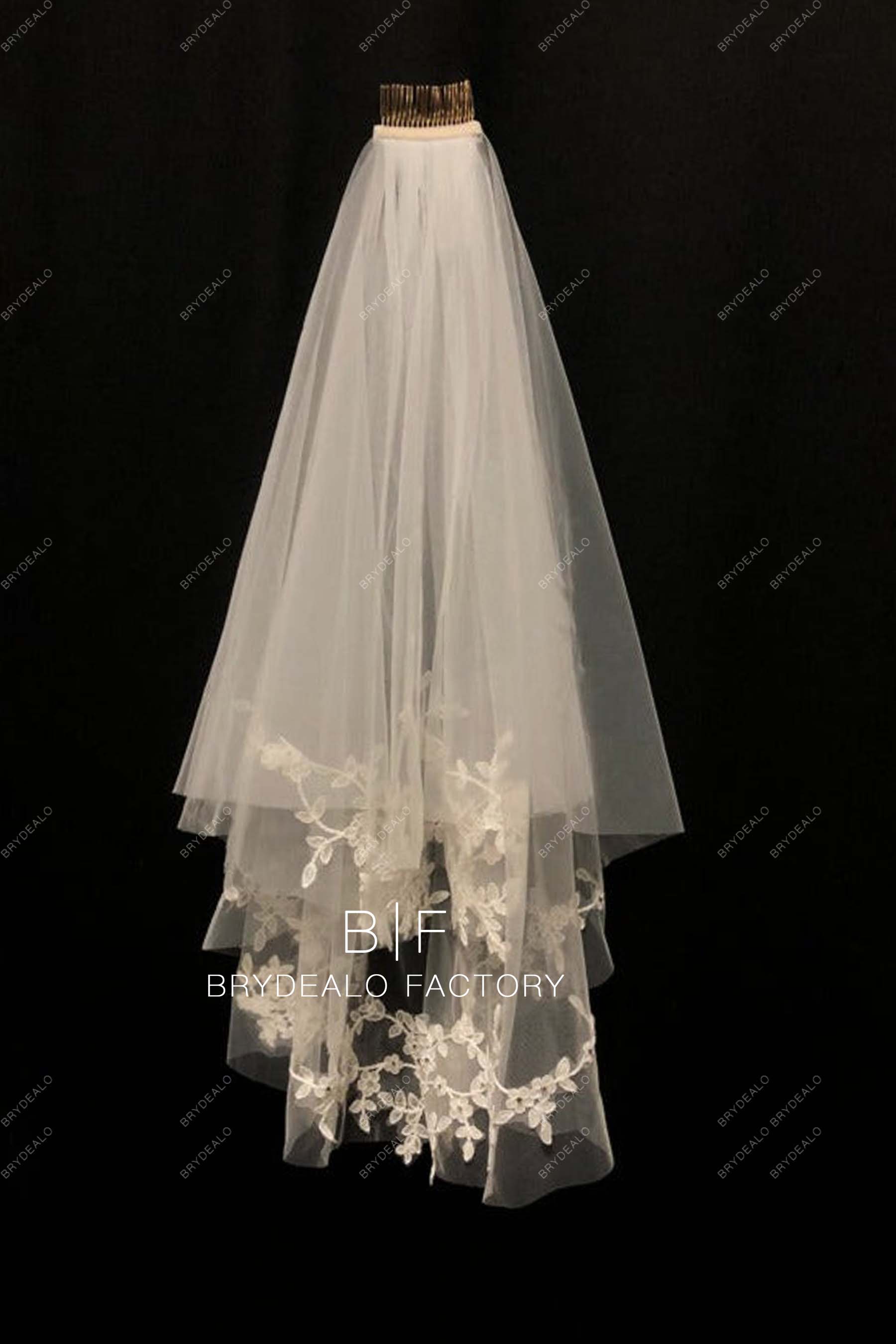 elbow length wedding veil