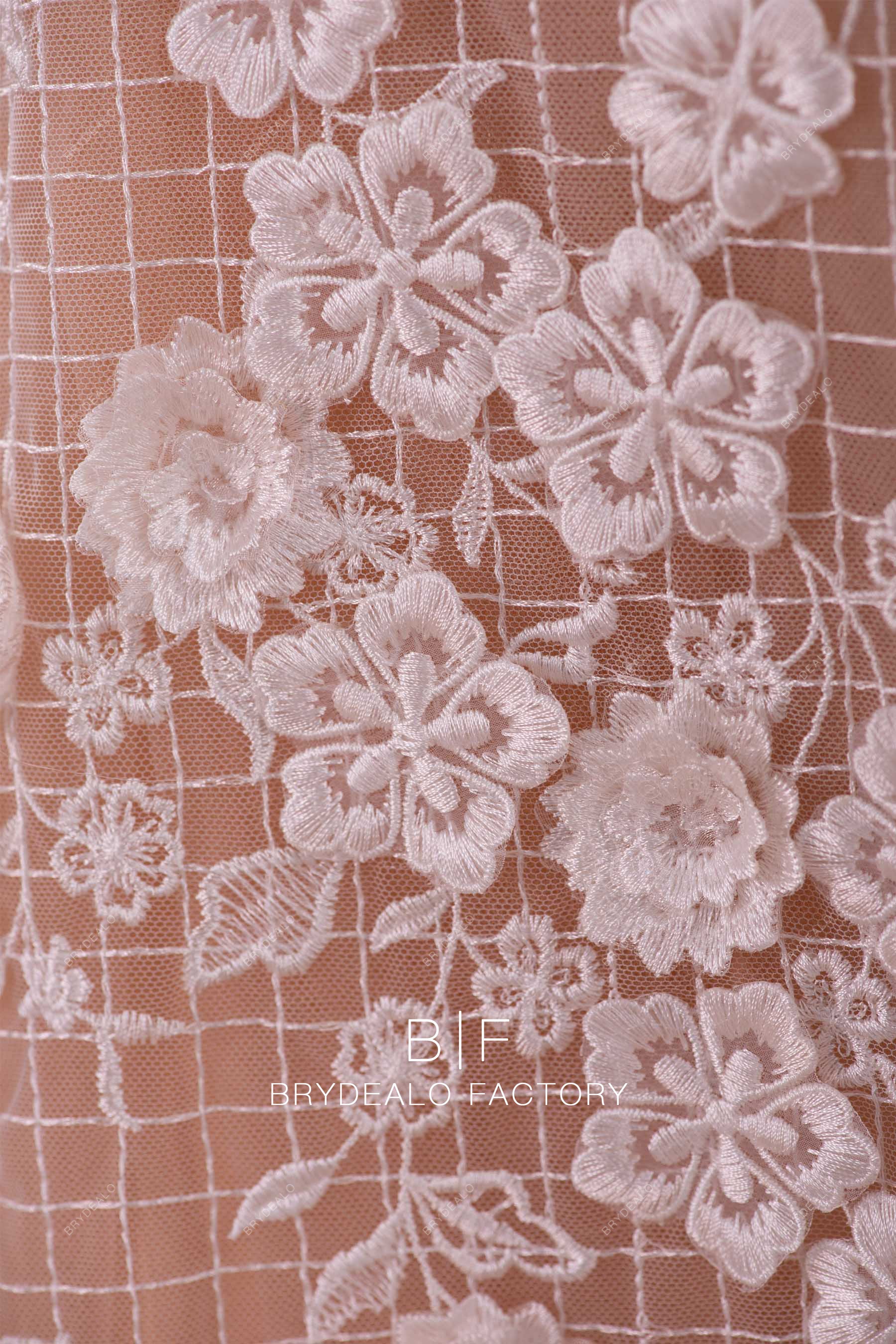 embroidery 3D flower lace