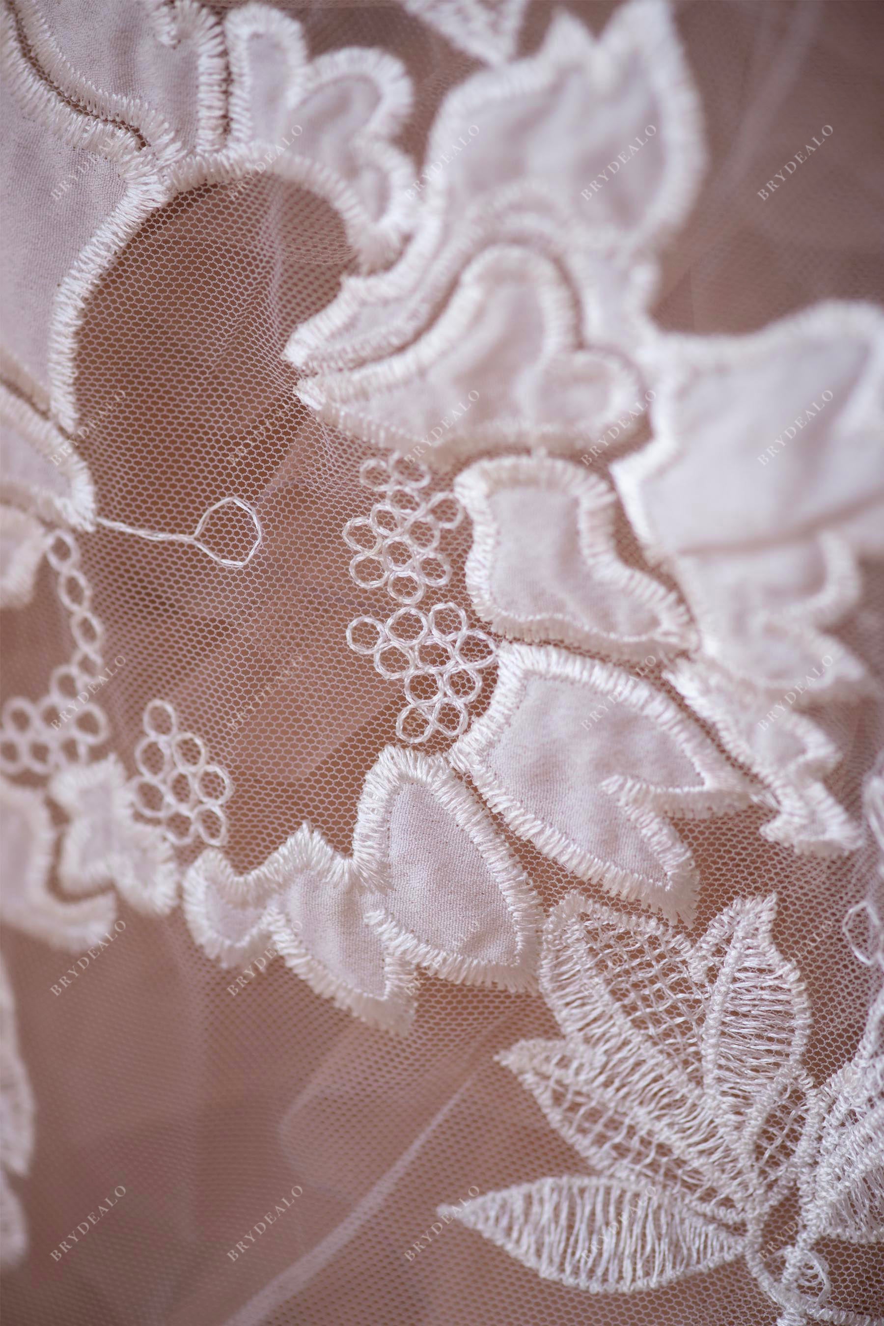 embroidery chiffon bridal lace fabric