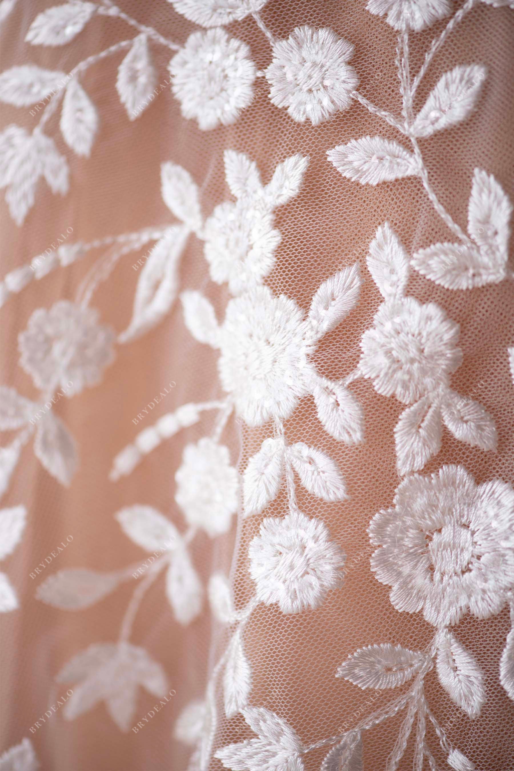 embroidery flower lace fabric