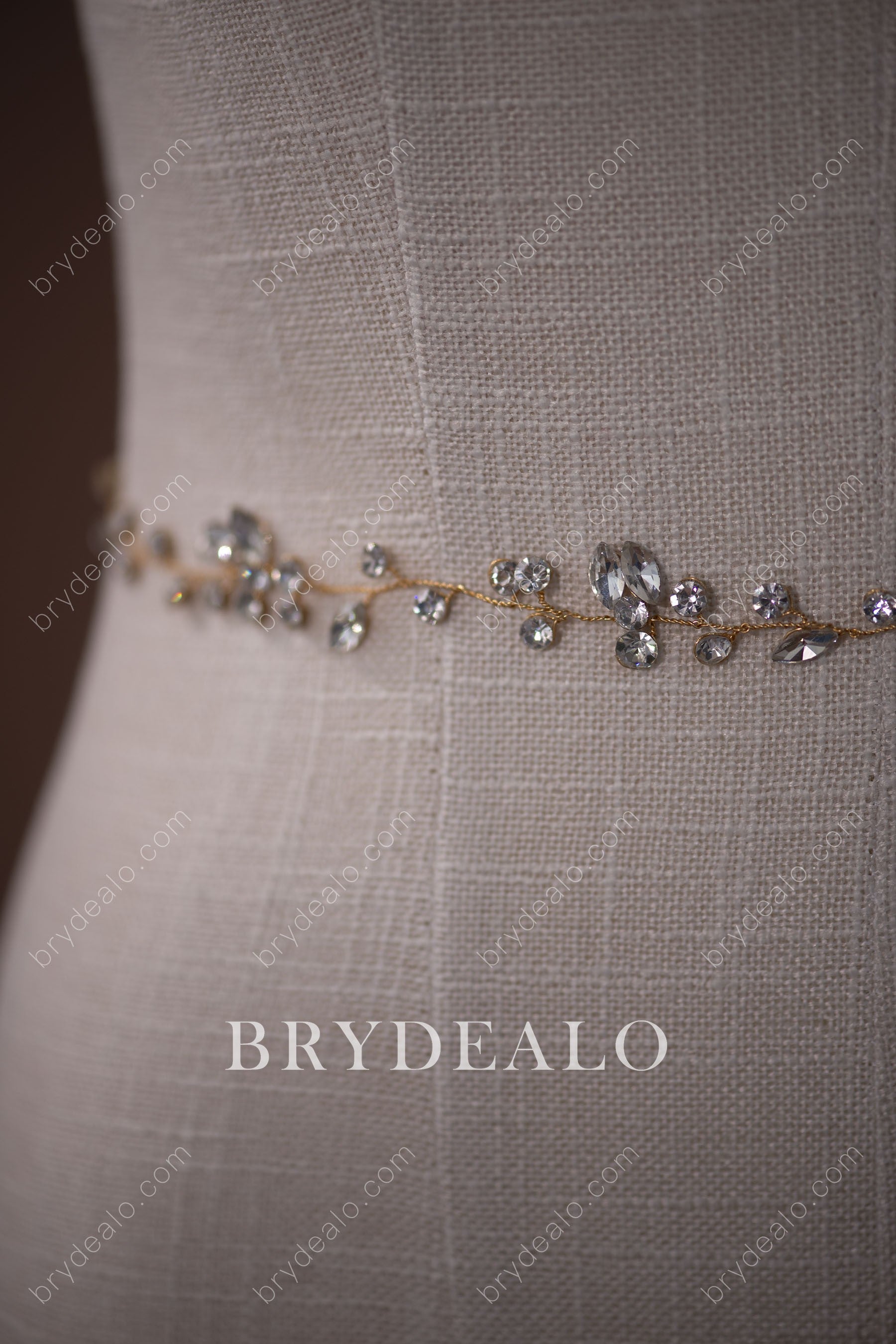 Wholesale Exquisite Rhinestones Bridal Ribbon