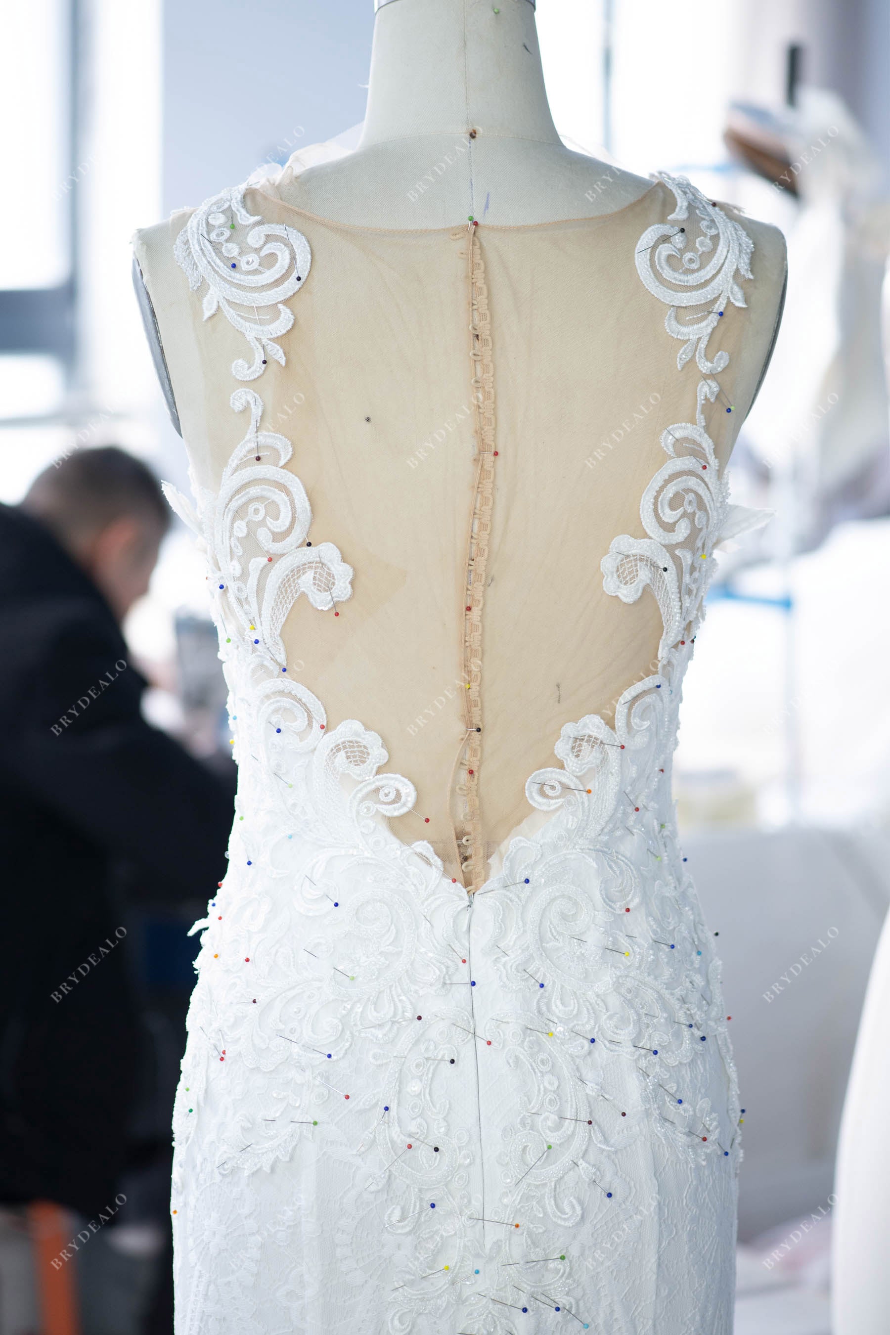 factory wholesale lace mermaid wedding dress
