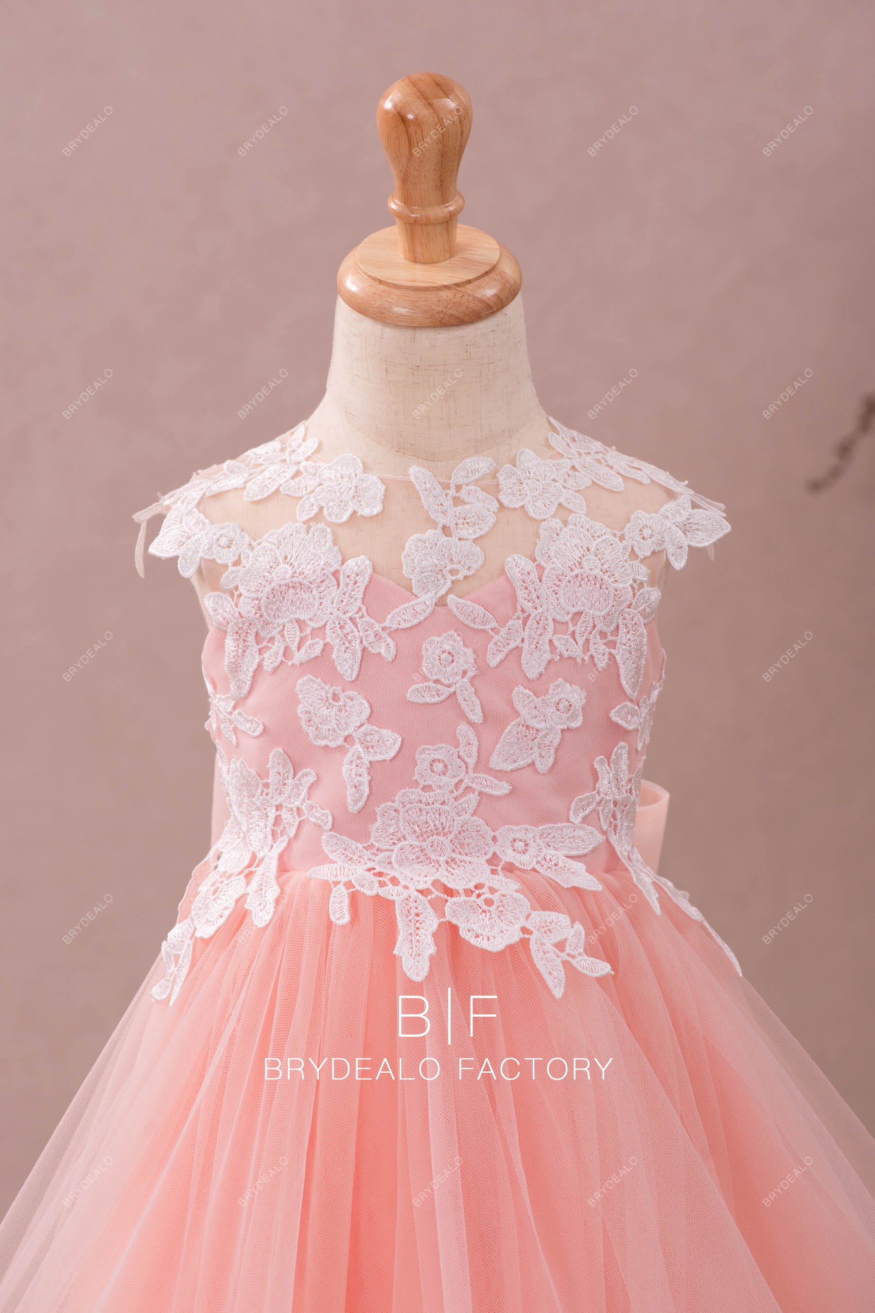 flower lace flower girl dress