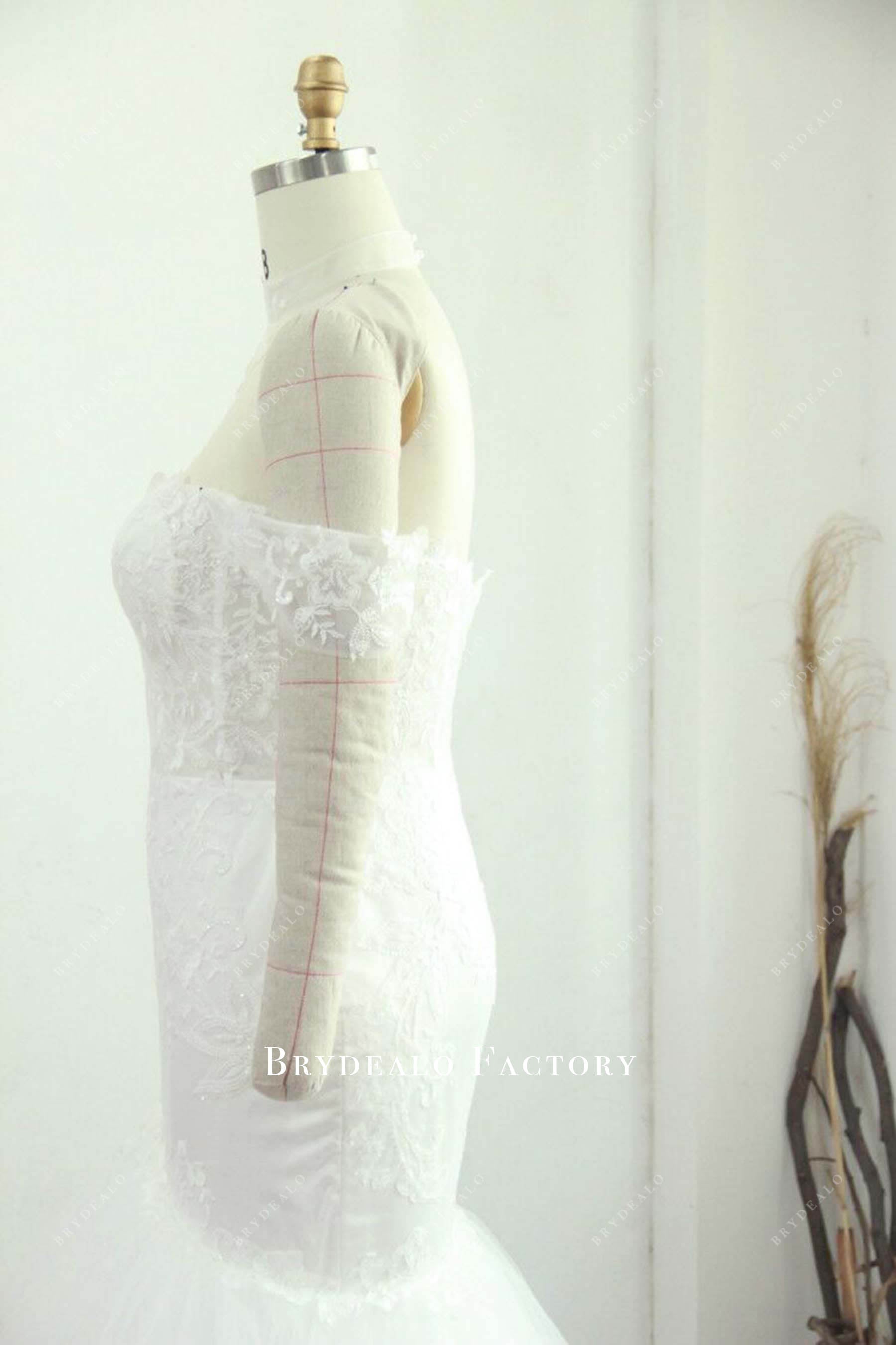 flower lace wedding dress