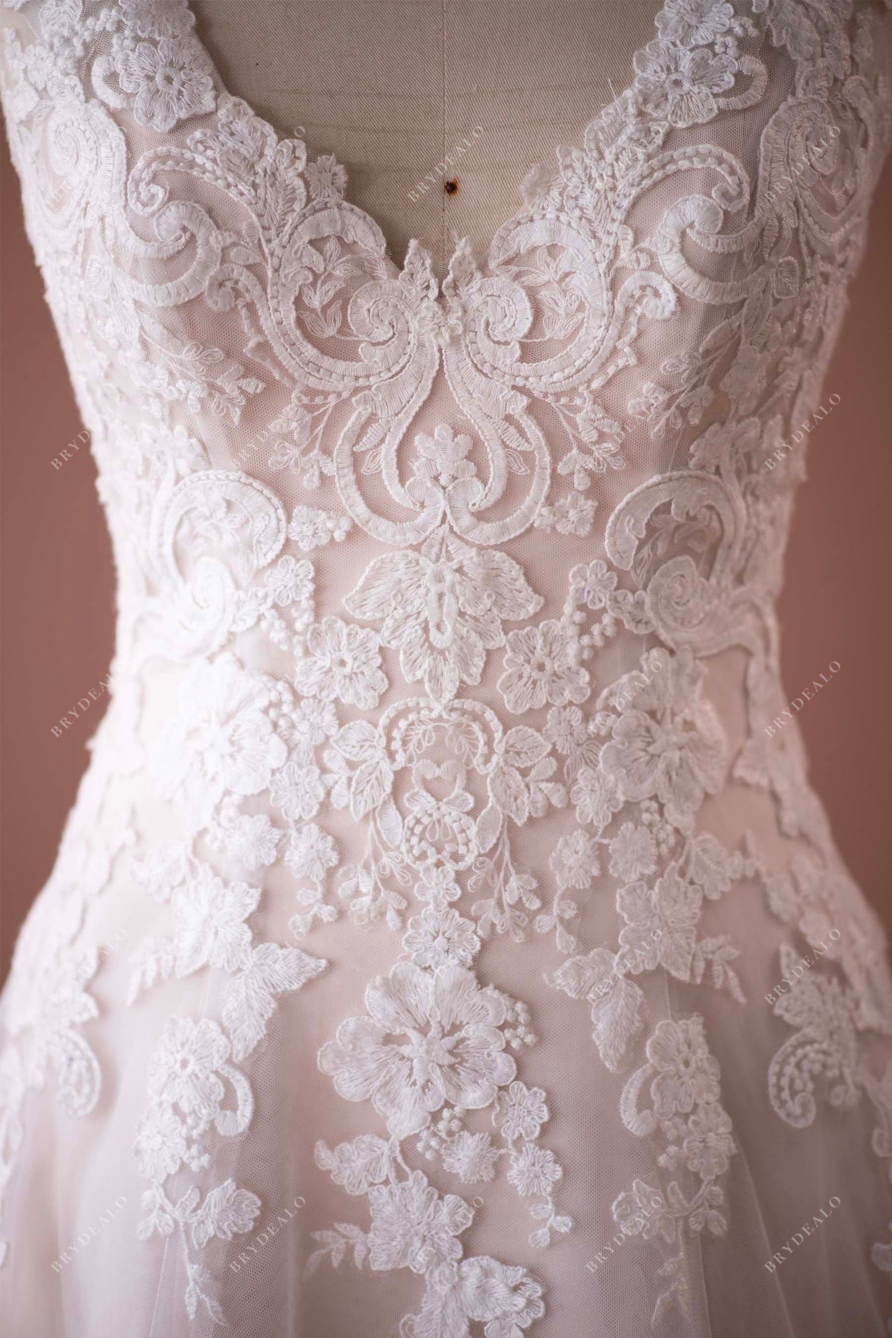 Flower Lace Wedding Dress