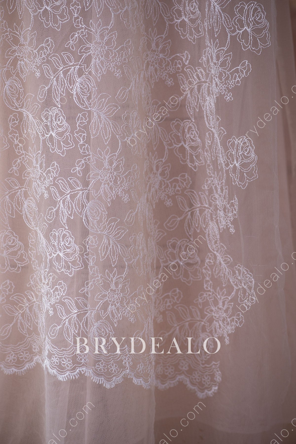  Flower Leaf Bridal Lace Fabric